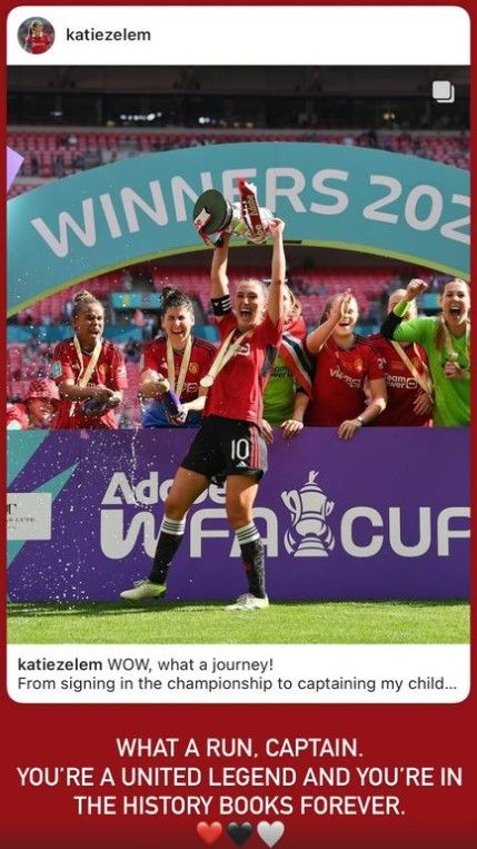 Mary Earps Katie Zelem message