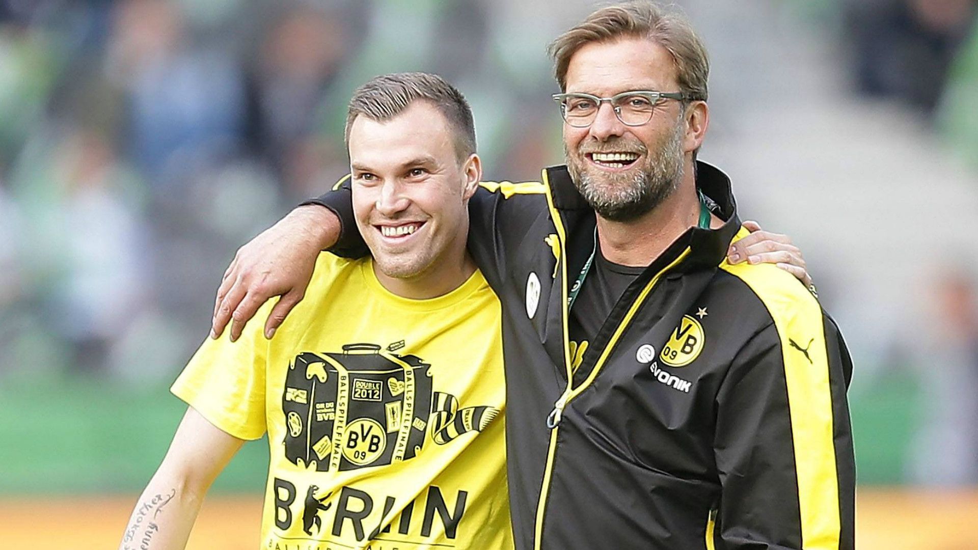 GERMANY ONLY: KEVIN GROSSKREUTZ JÜRGEN KLOPP BORUSSIA DORTMUND