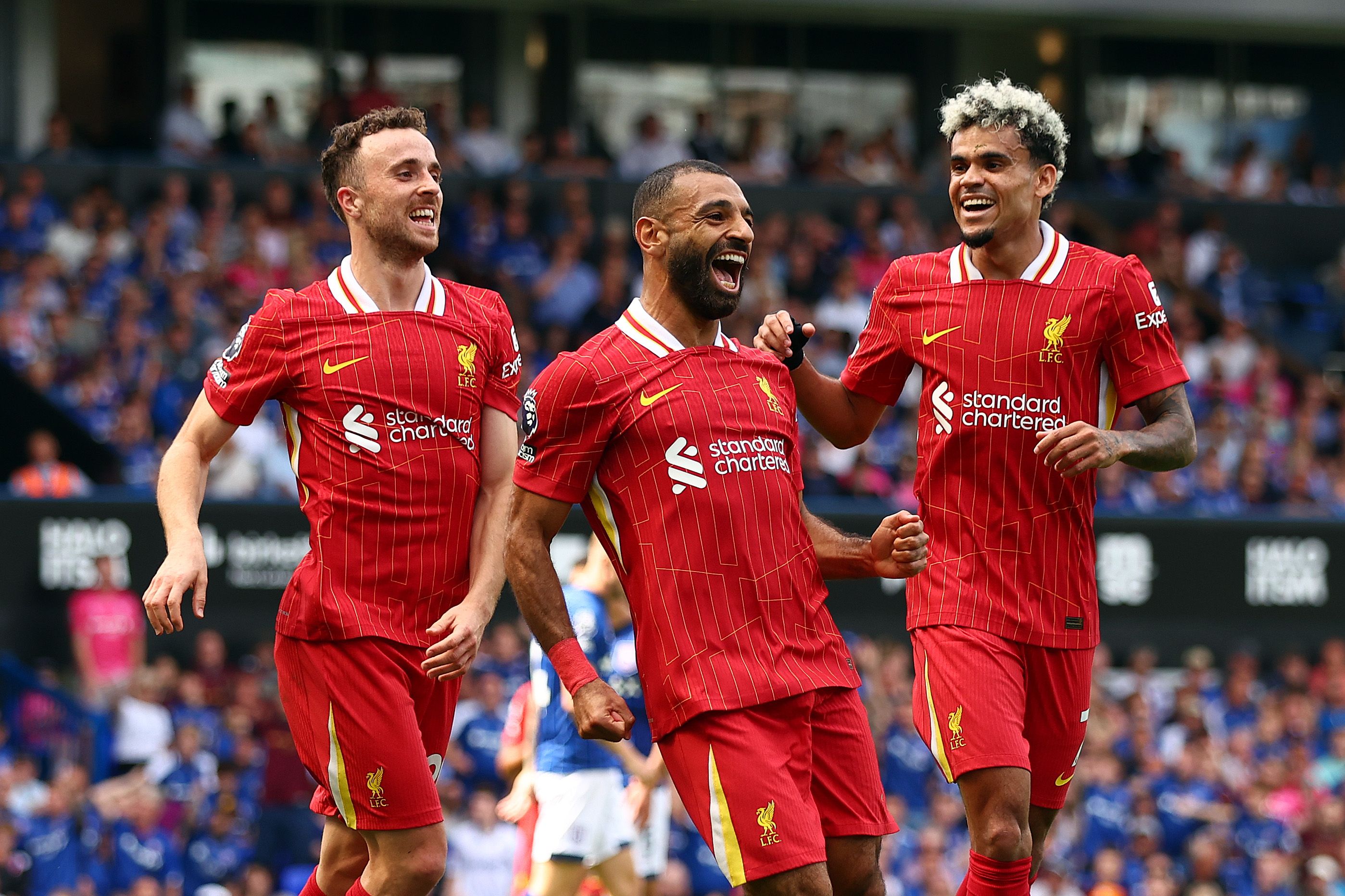 Mohamed Salah, Luis Diaz, Diogo Jota, Liverpool