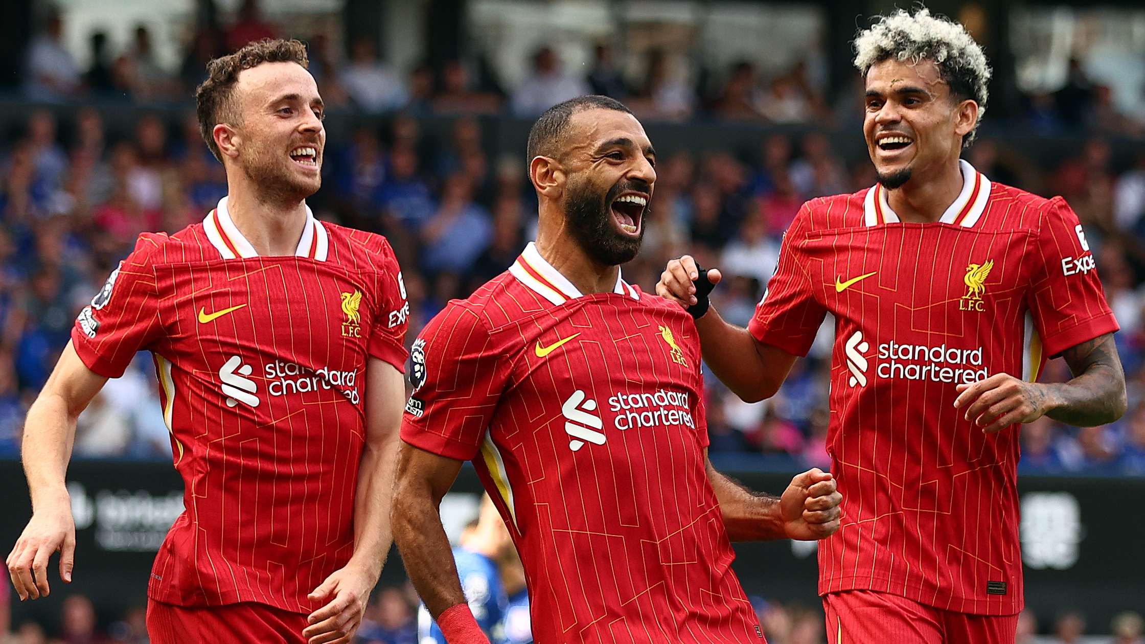 Mohamed Salah, Luis Diaz, Diogo Jota, Liverpool