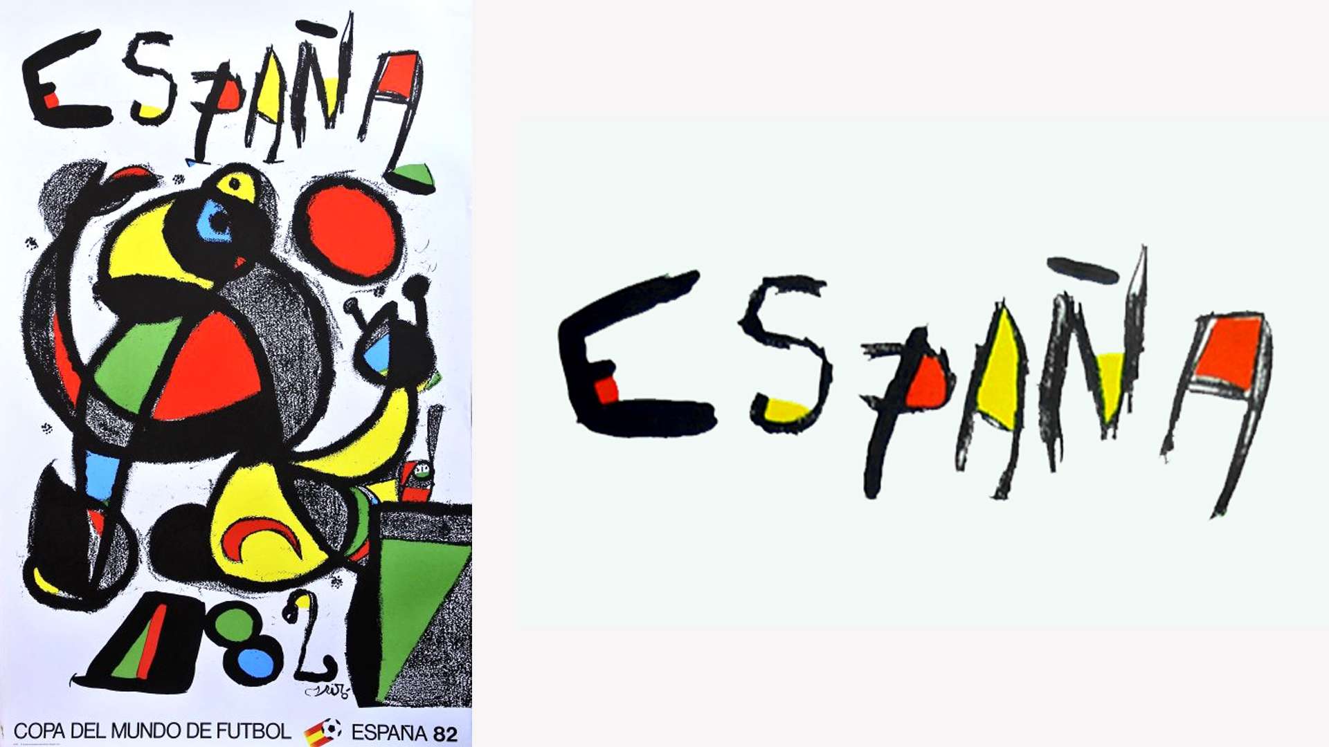 Carteles de Joan Miró para el Mundial de España 82