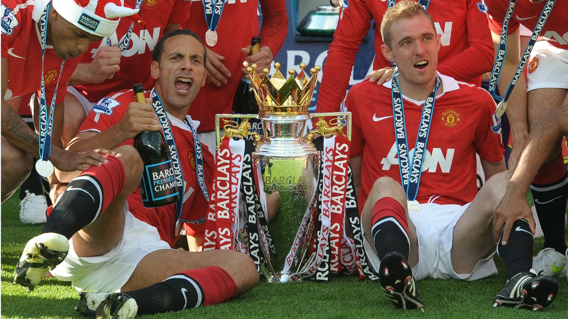 Rio Ferdinand Darren Fletcher Manchester United