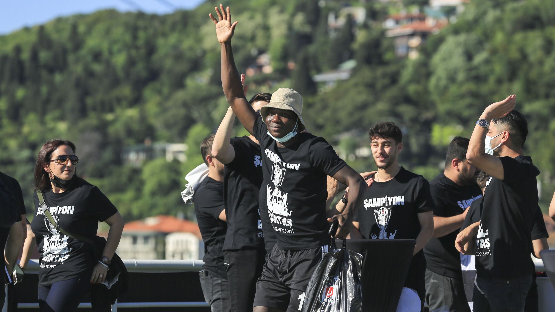 Besiktas championship celebration 2021