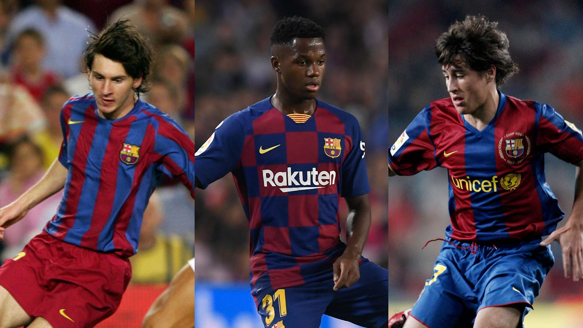 Plus jeune joueur histoire FC Barcelone Messi Fati Krkic
