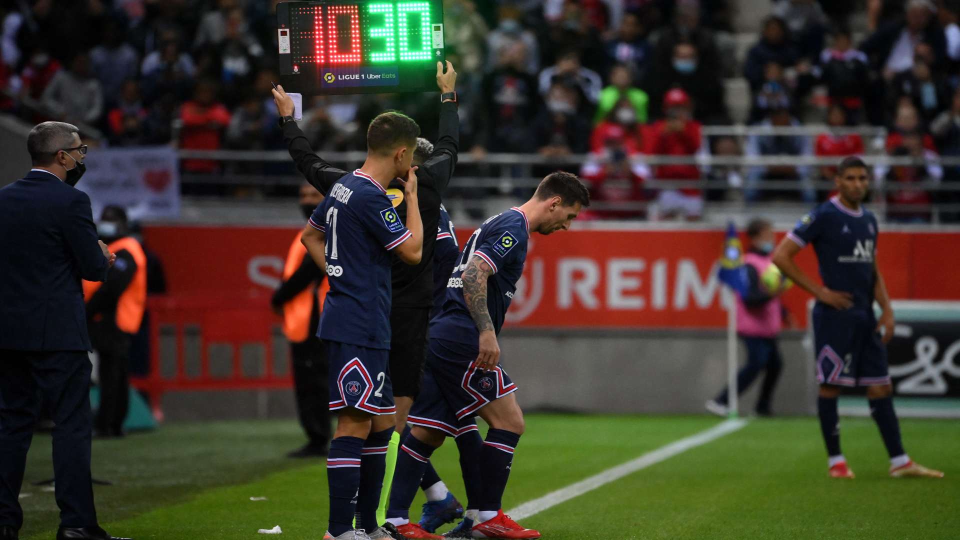 Lionel messi Reims PSG Ligue 1 29082021