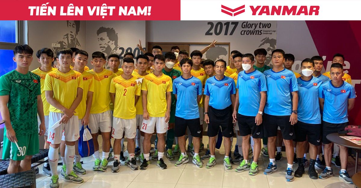 U20 Vietnam training camp in Japan 2022 Yanmar banner