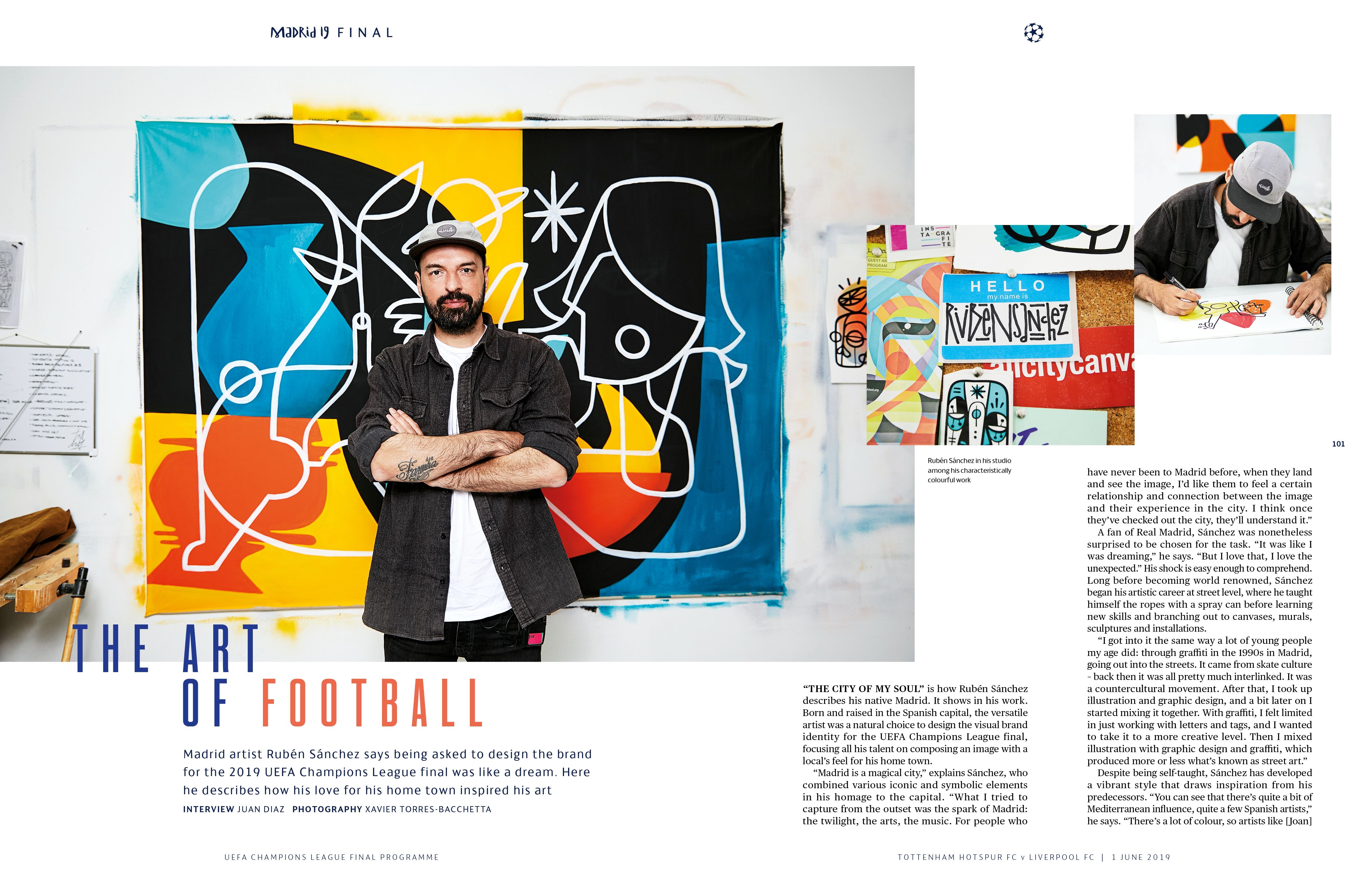 Uefa Champions League official program pages