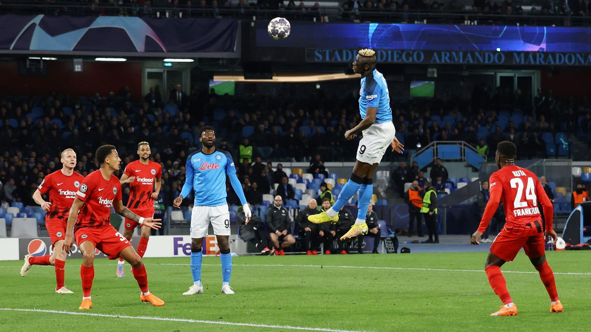Victor Osimhen Napoli Eintracht Champions League