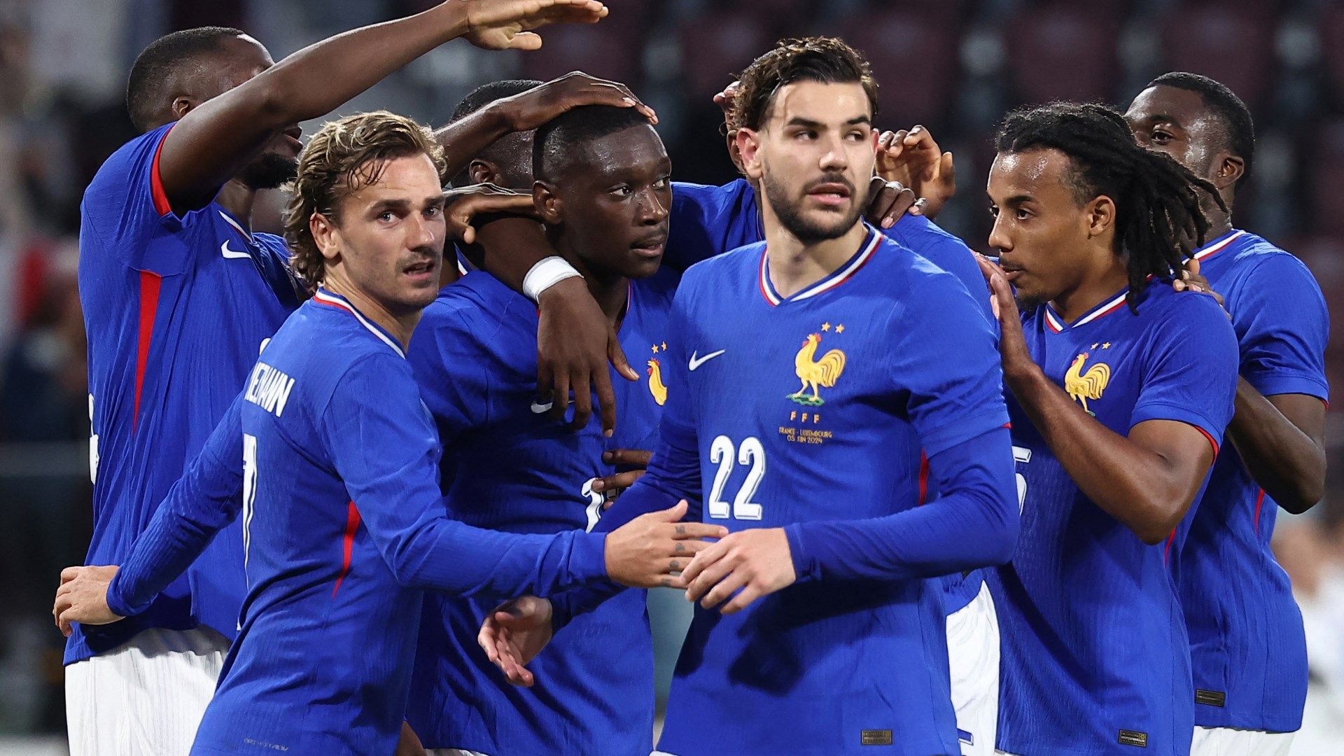 France celebrate Luxembourg