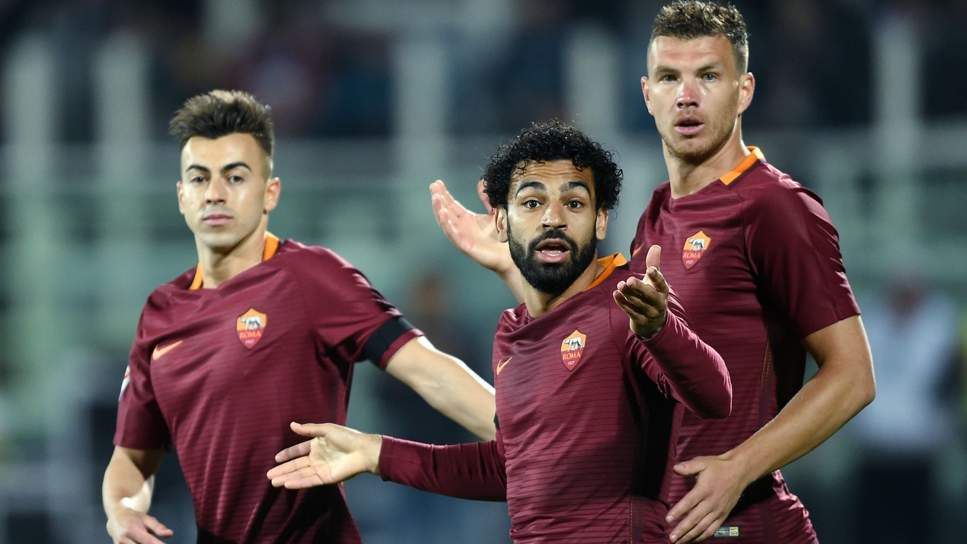 El Shaarawy Salah Dzeko Roma Serie A