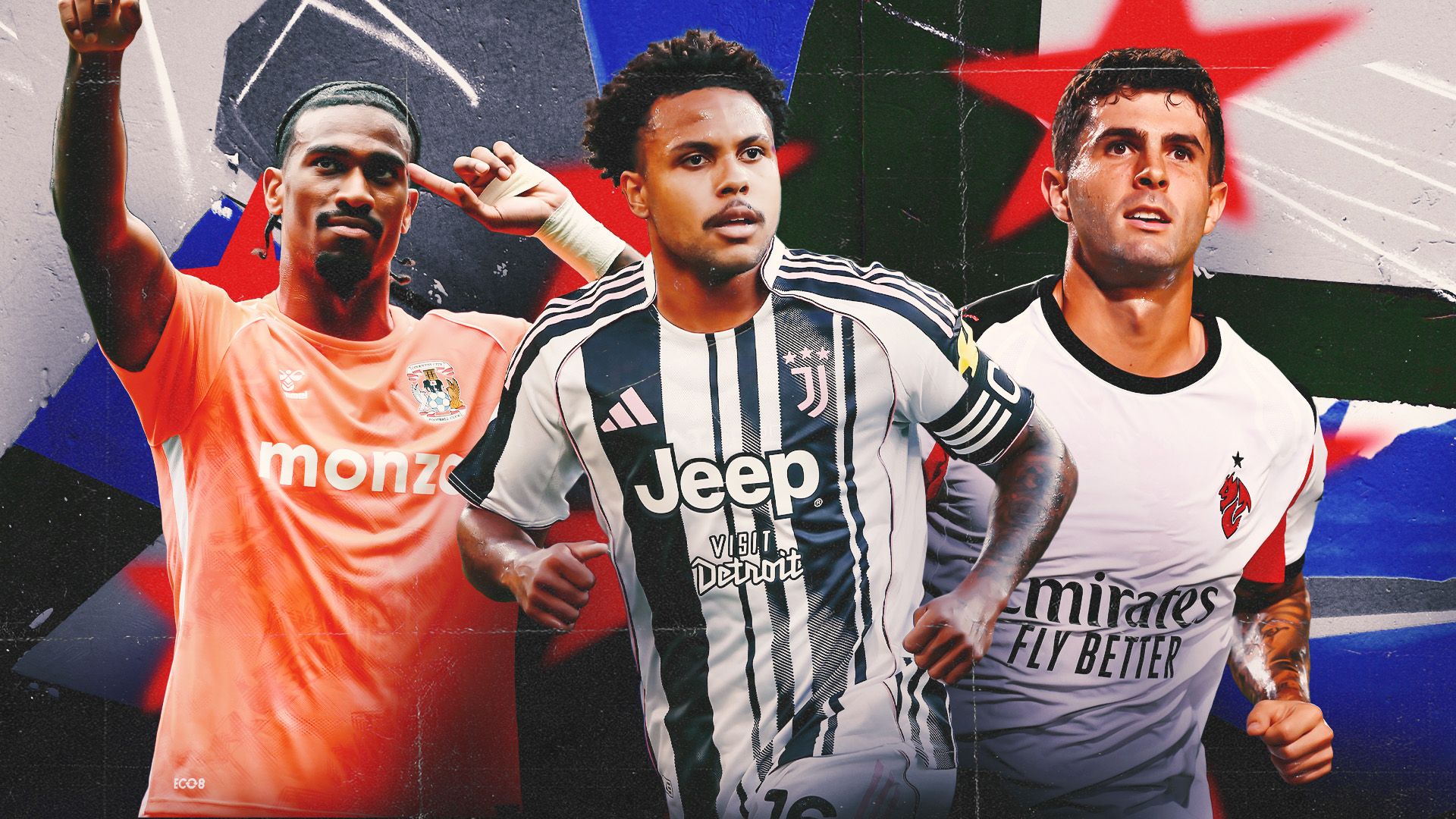 Christian Pulisic, Haji Wright, Weston McKennie