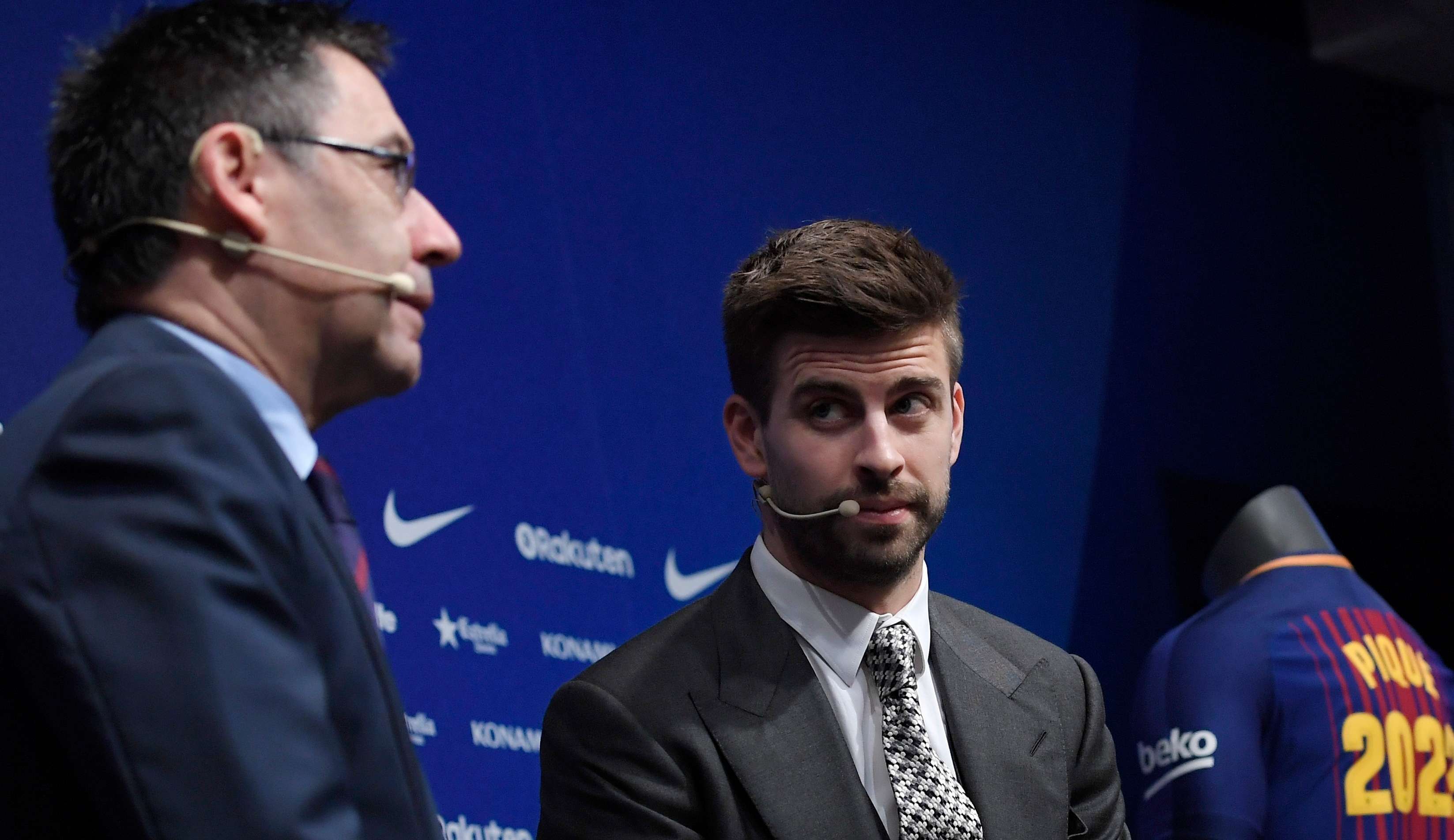 Josep Bartomeu & Gerard Pique