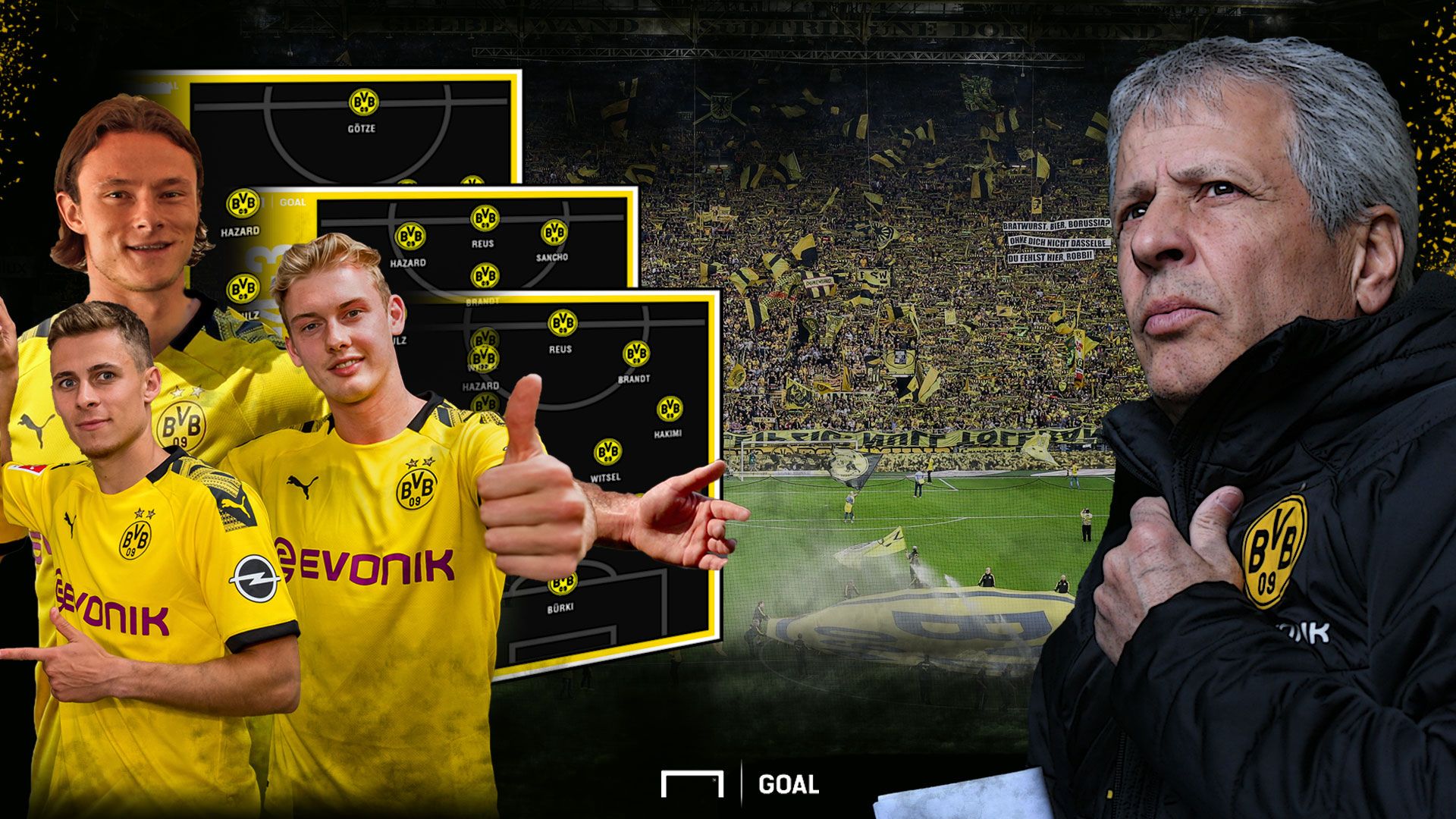 GFX BVB Julian Brandt Nico Schulz Thorgan Hazard Julien Brandt