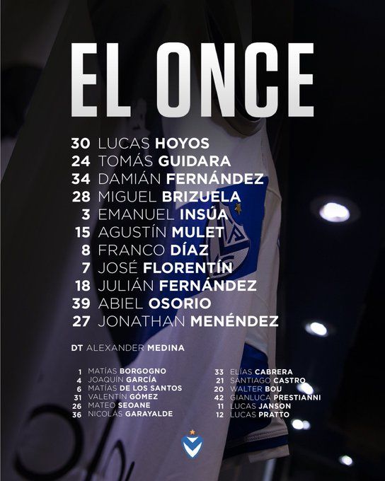 formacion velez independiente torneo de la liga profesional 28082022