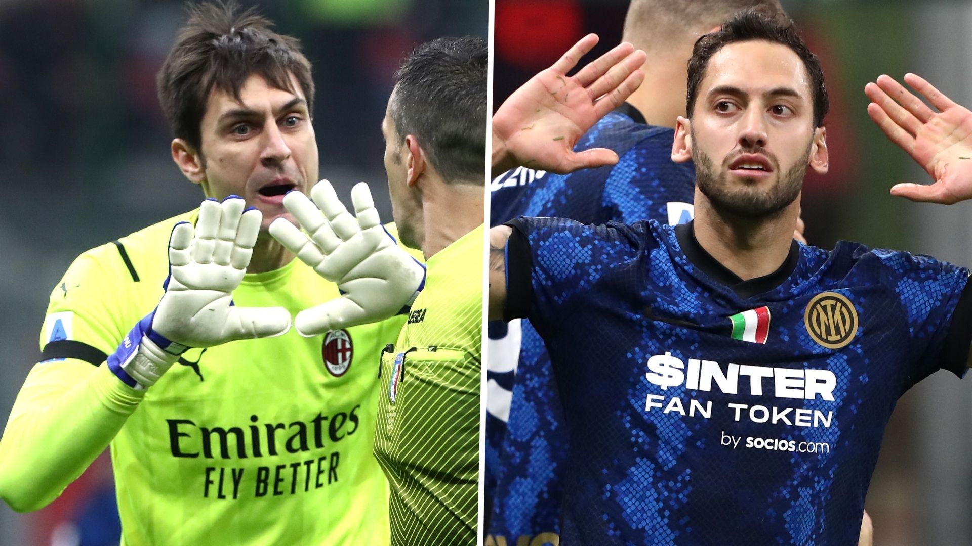 Tatarusanu Calhanoglu Milan Inter