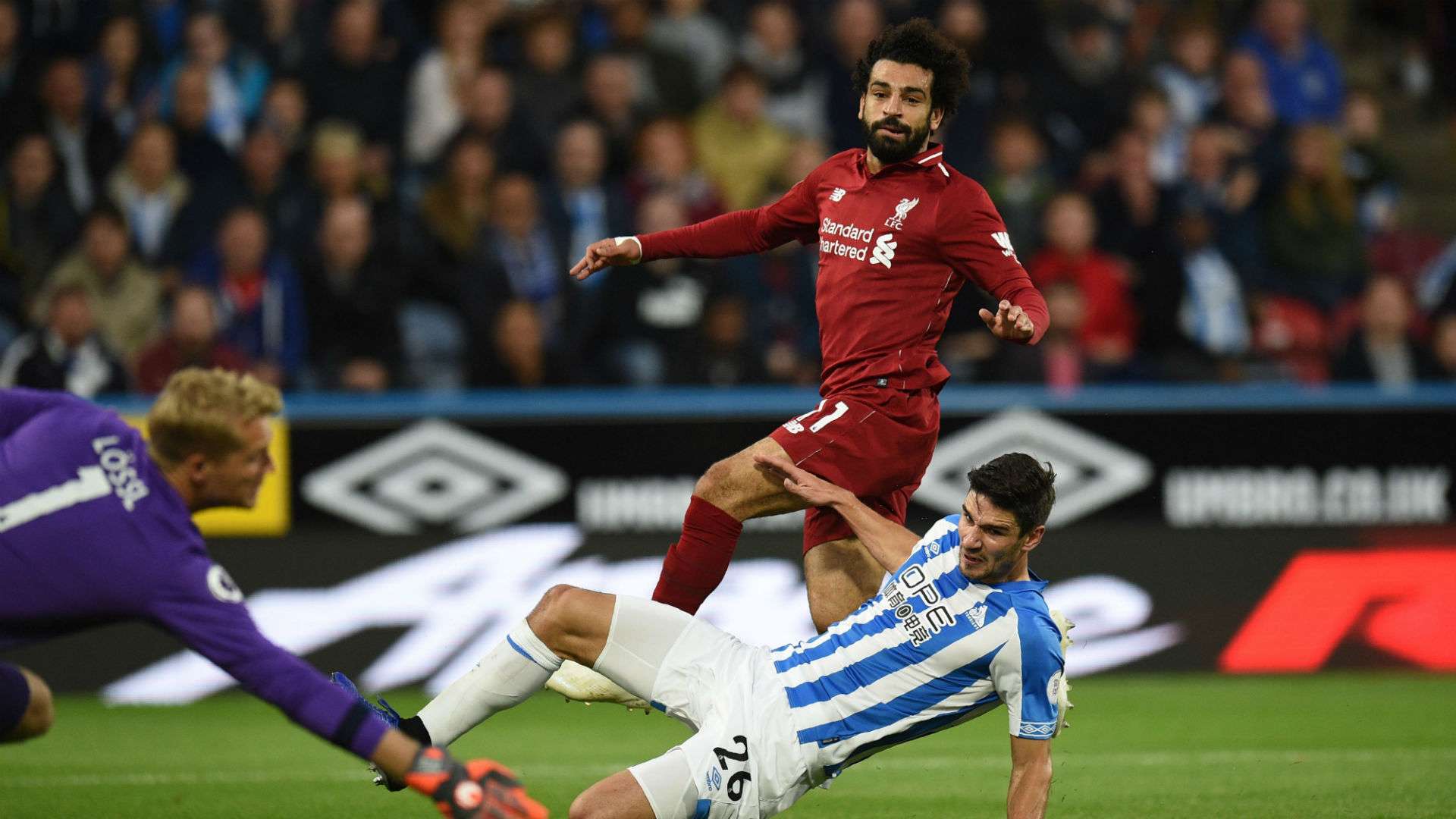 Mohamed Salah Liverpool Huddersfield 201018