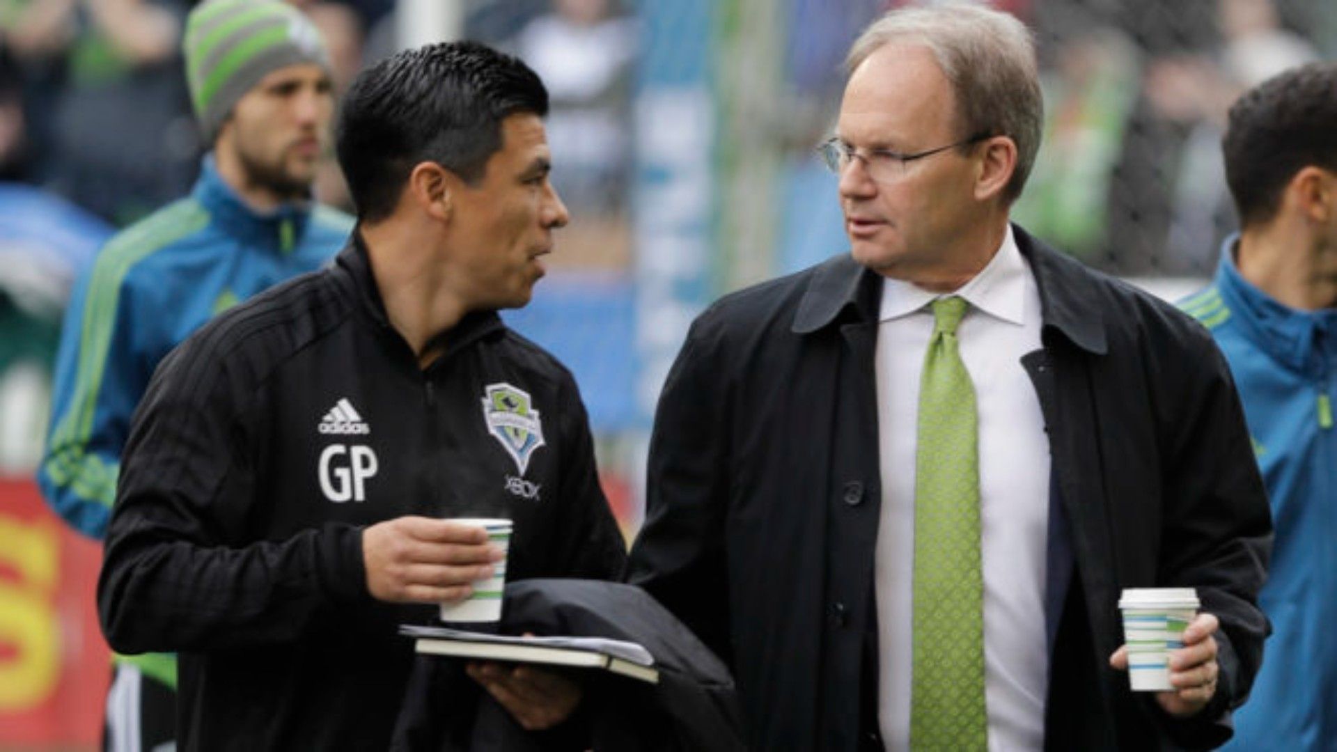 Gonzalo Pineda Brian Schmetzer Seattle Sounders