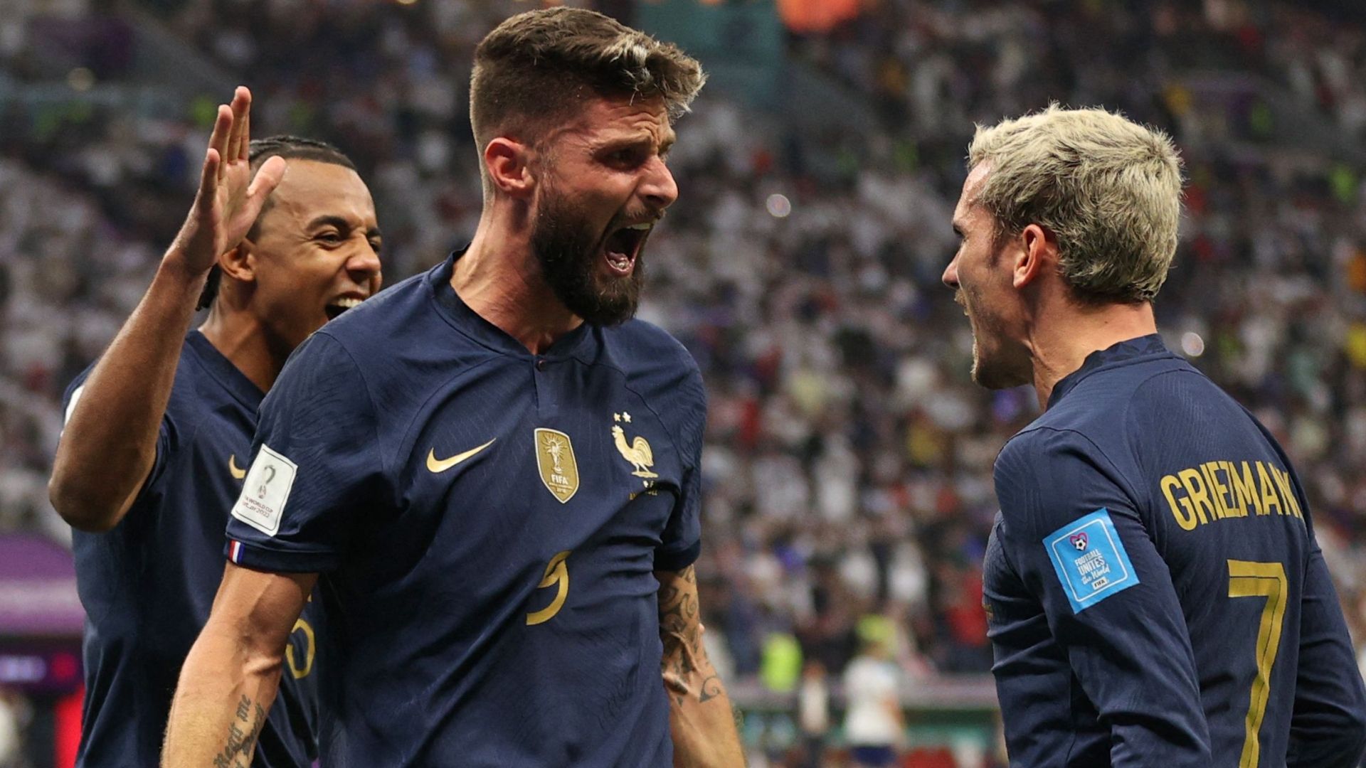 Giroud France celebrating