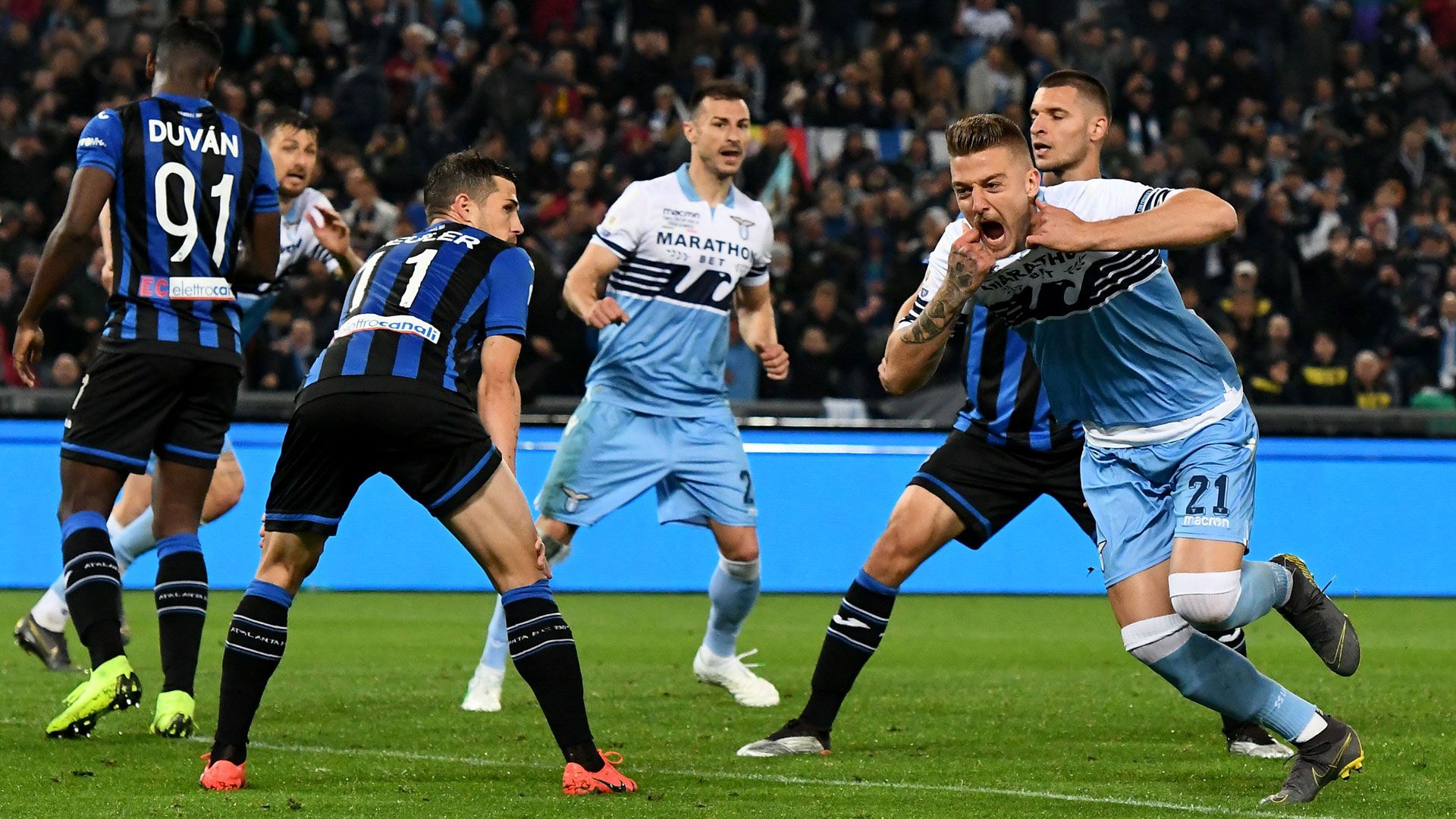 atalanta bergamo lazio ram sergej milinkovic savic