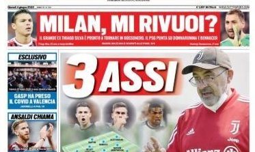 4 June 2020 Tuttosport embed only newspapers covers