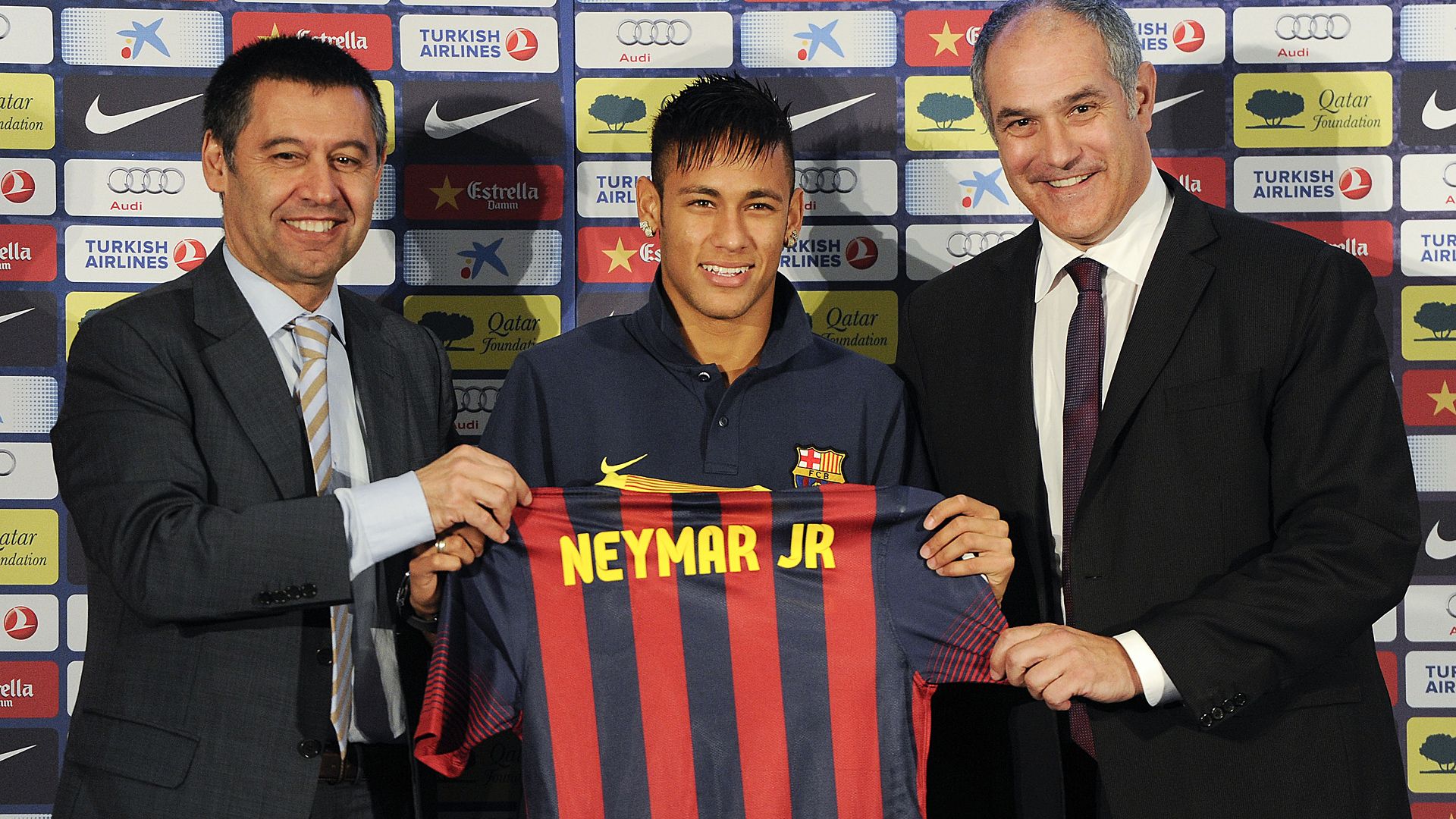 Bartomeu Neymar Zubizaretta Barcelona 06032013