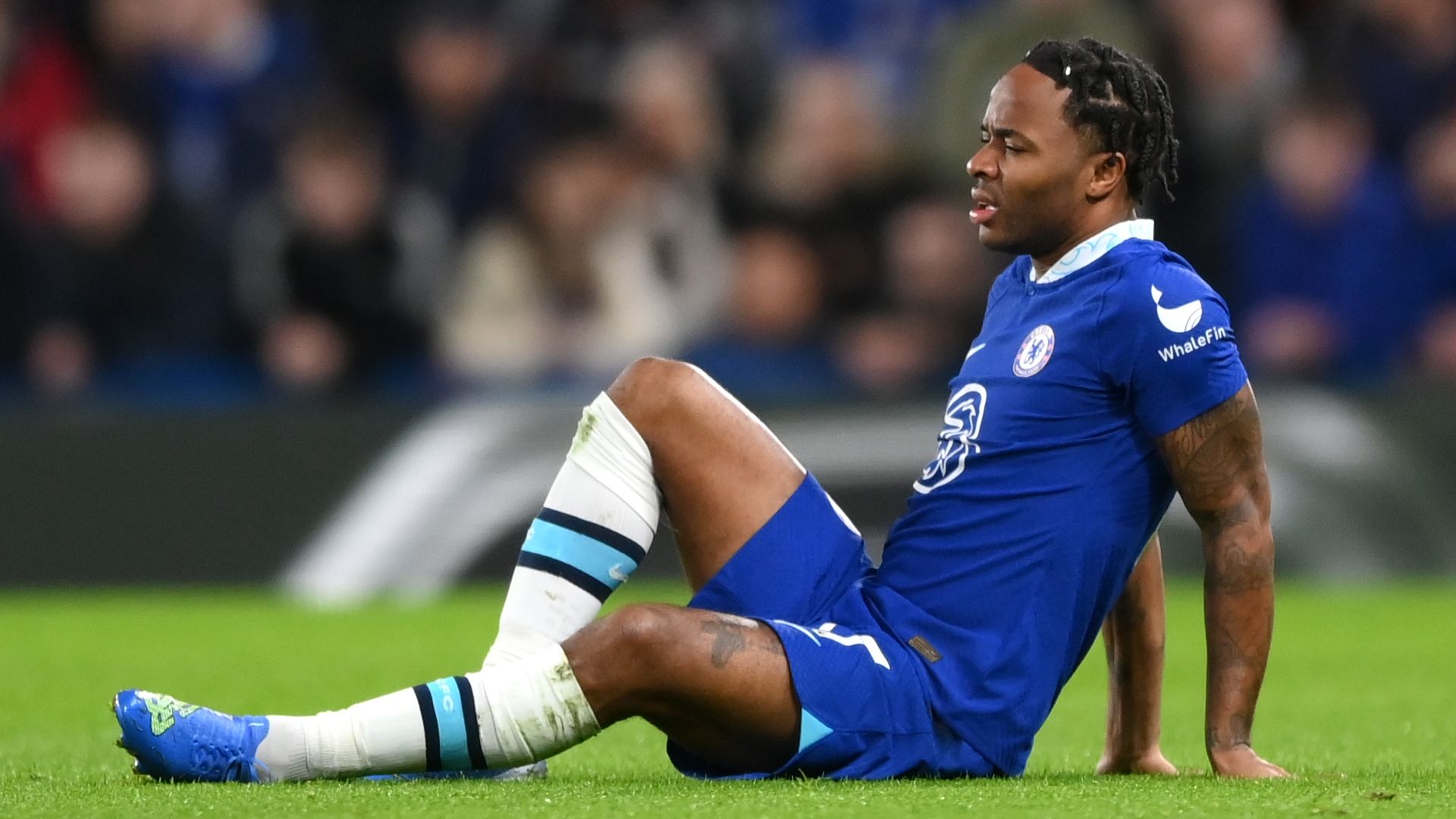 Raheem Sterling injured Chelsea Man City 2022-23