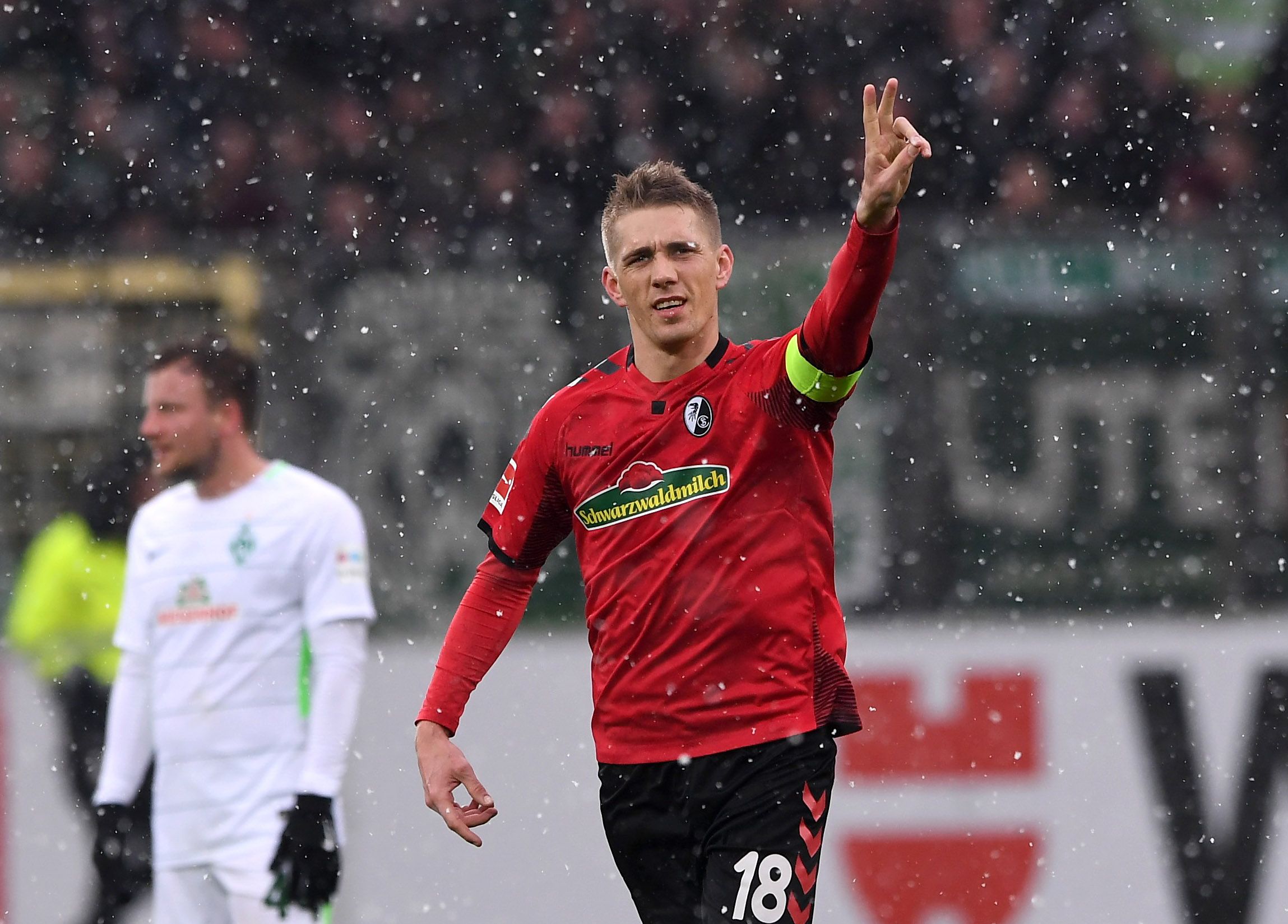 Nils Petersen SC Freiburg Werder Bremen Bundesliga 17022018