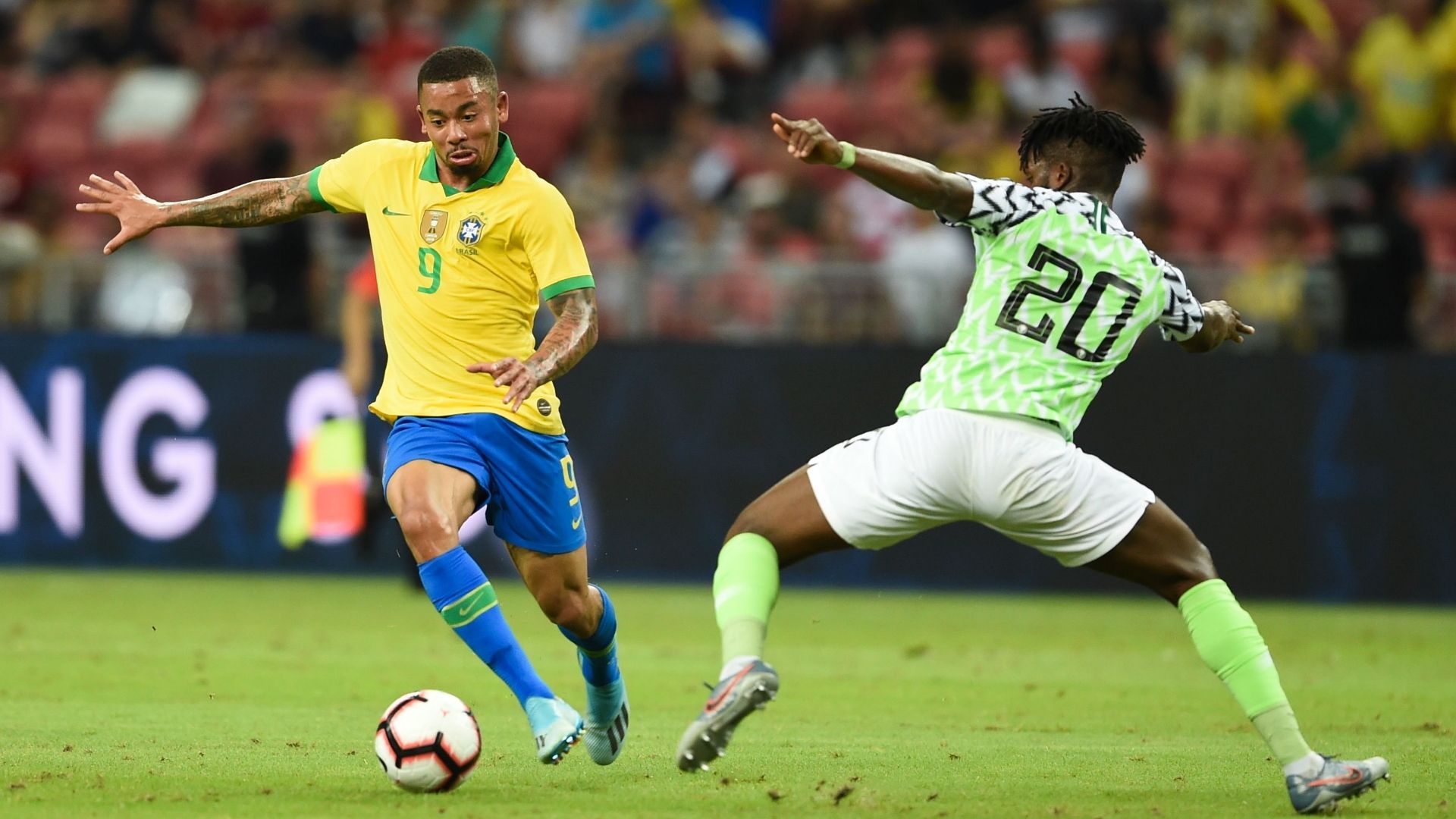Gabriel Jesus, Brazil vs Nigeria