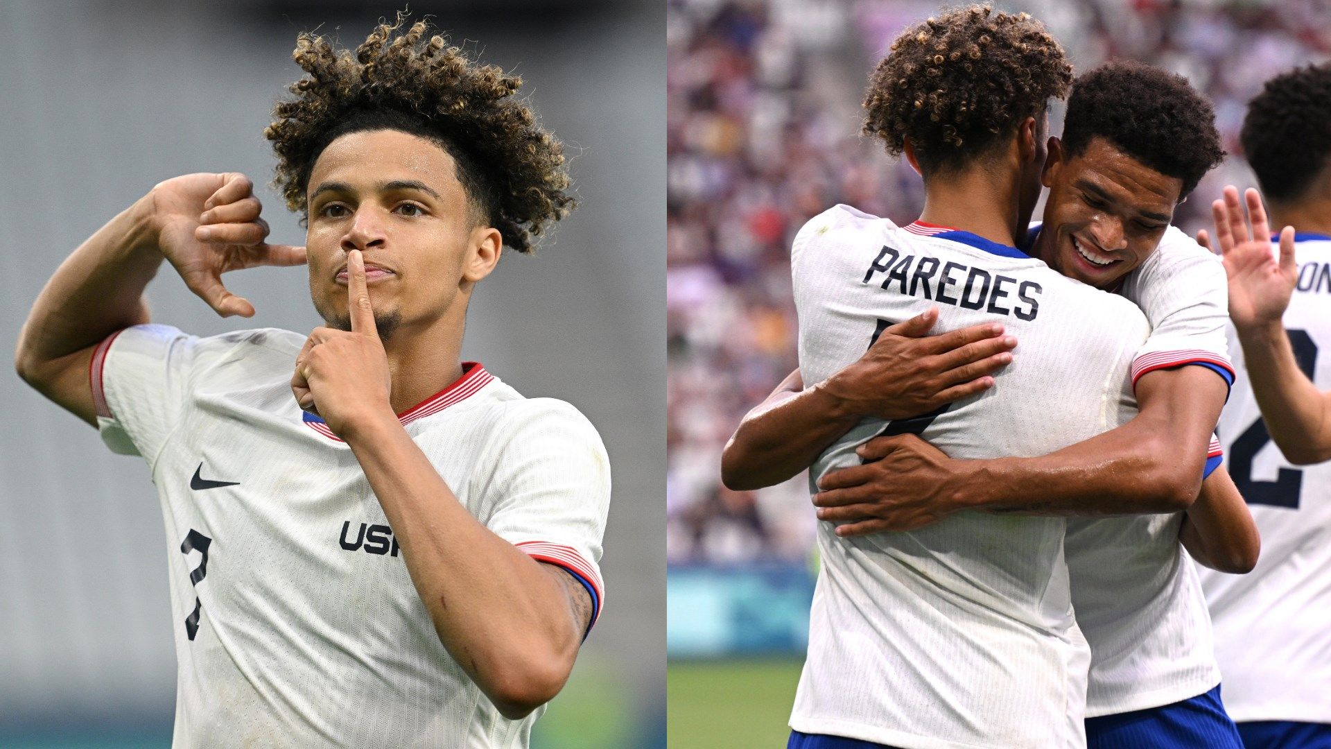 Kevin Paredes USMNT Olympic split