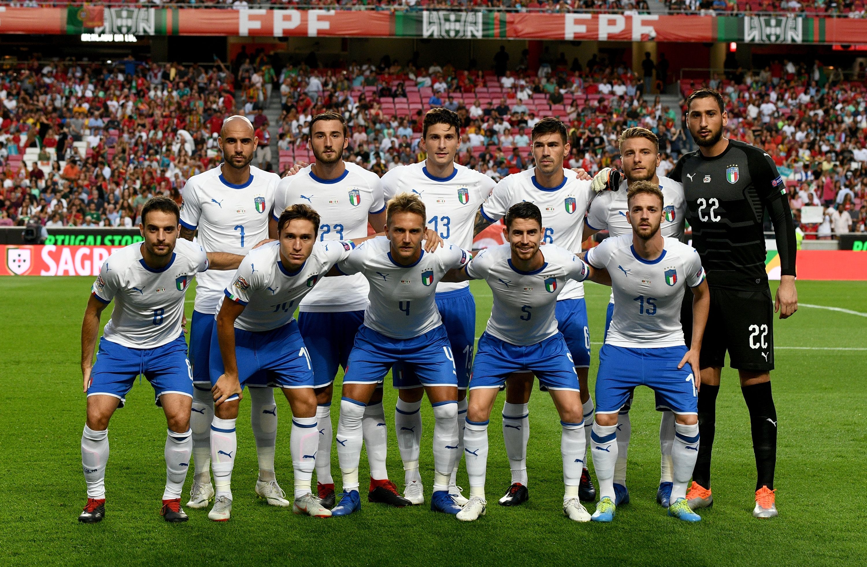 Italy starting XI without Juventus players