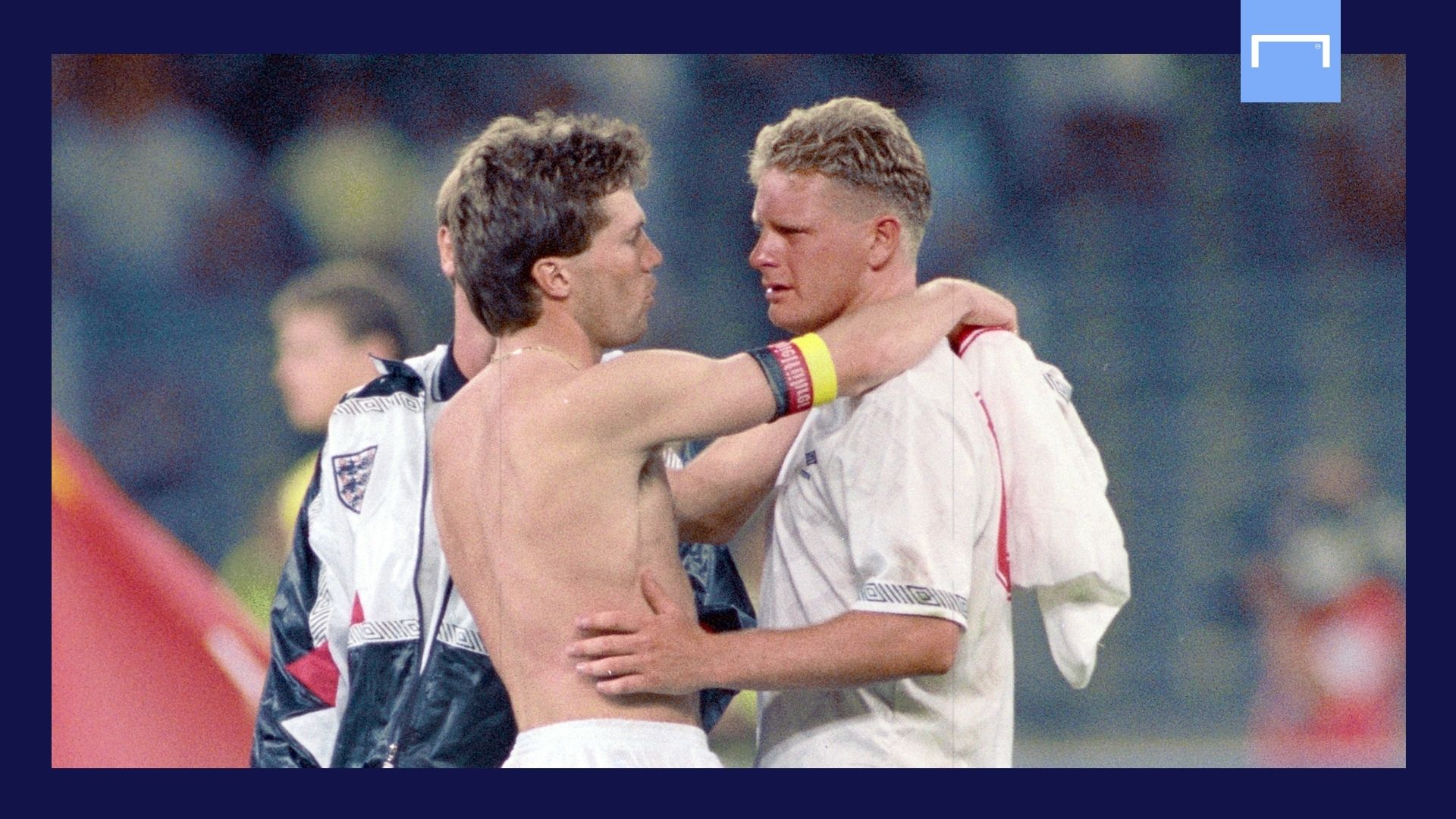 Paul Gascoigne Lothar Matthaus England West Germany 1990 World Cup GFX