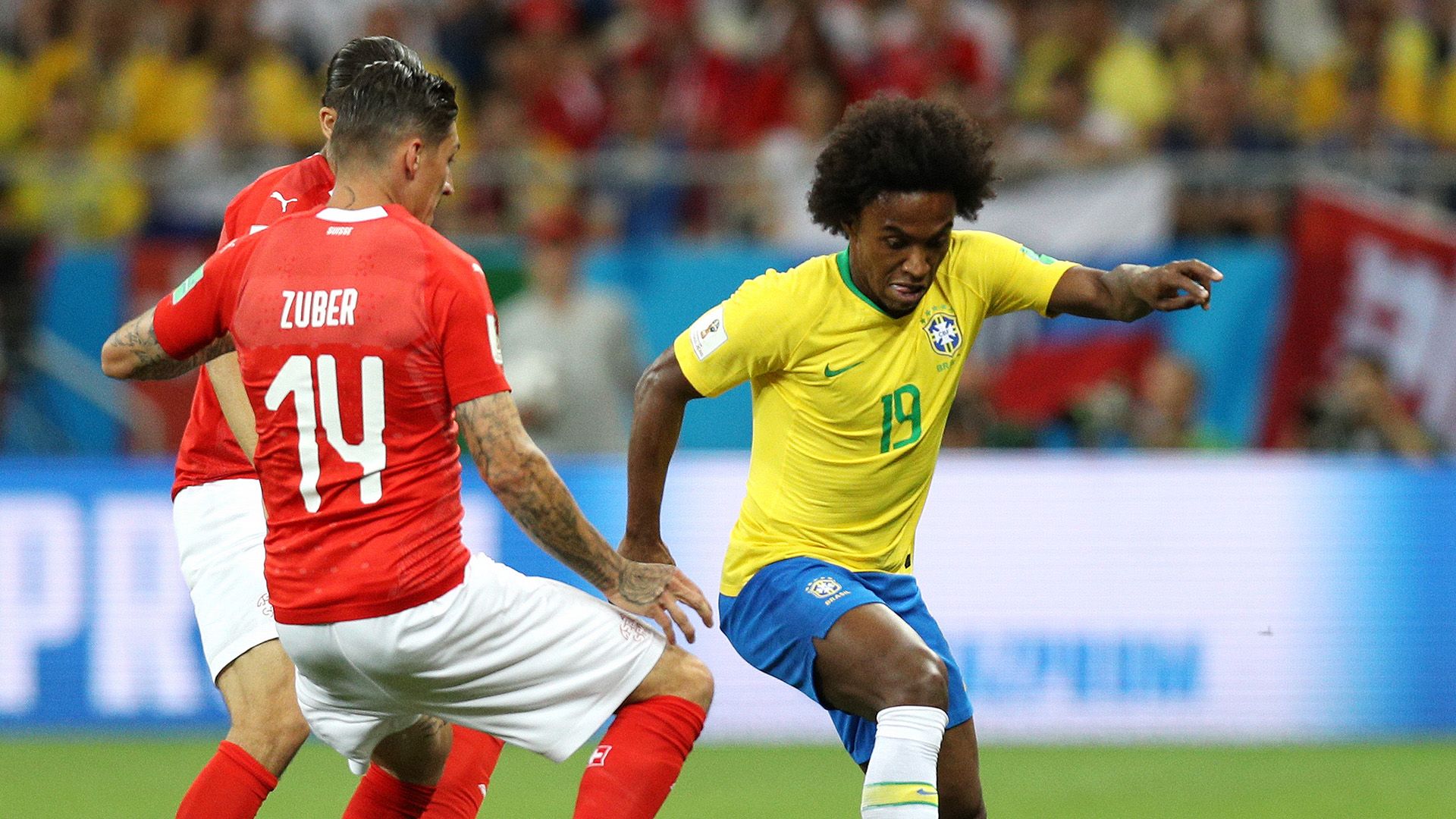 Willian Zuber Brazil Switzerland World Cup 17062018
