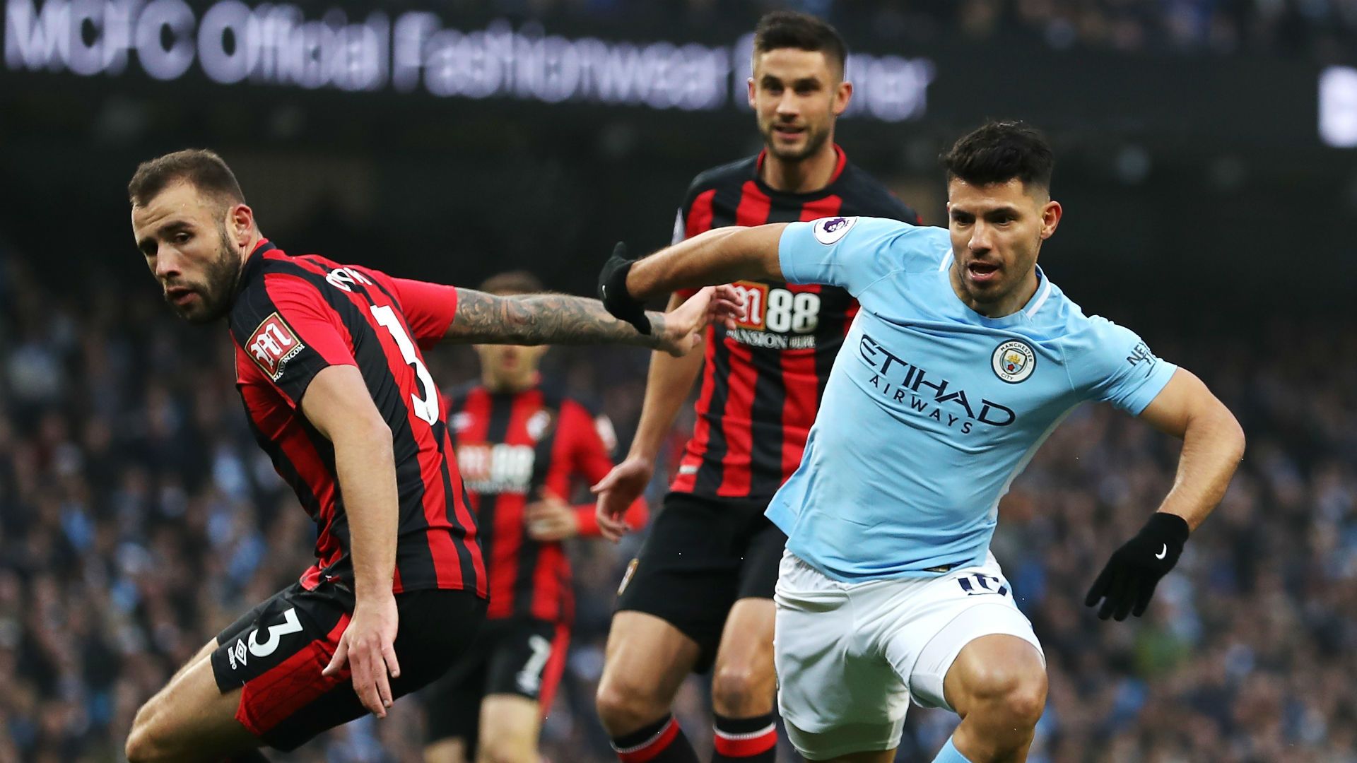 Sergio Aguero Manchester City Bournemouth