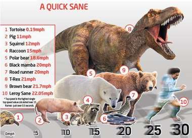Leroy Sane speed comparision