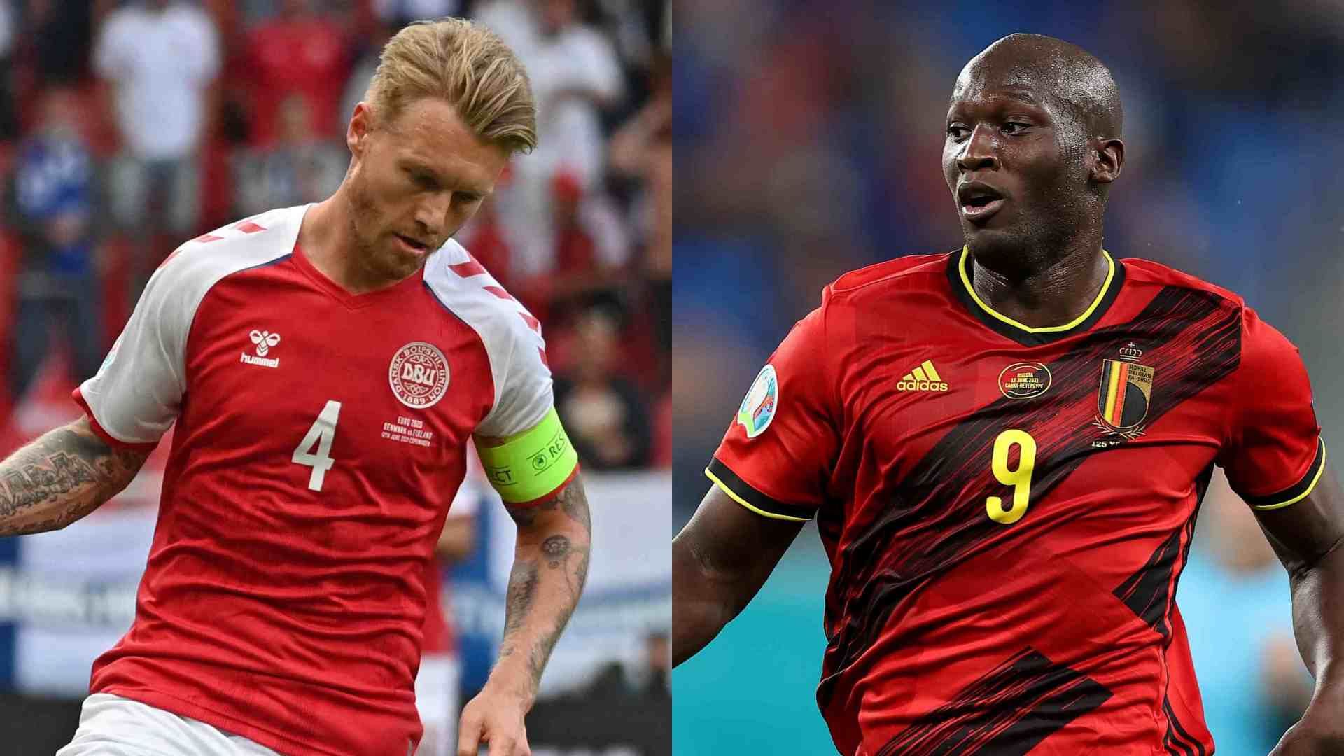 Simon Kjaer Denmark Romelu Lukaku Belgium