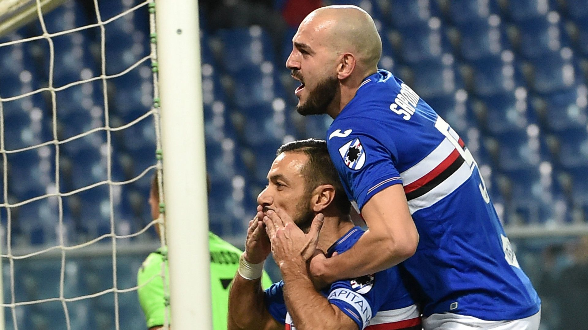 Quagliarella celeb Sampdoria Udinese