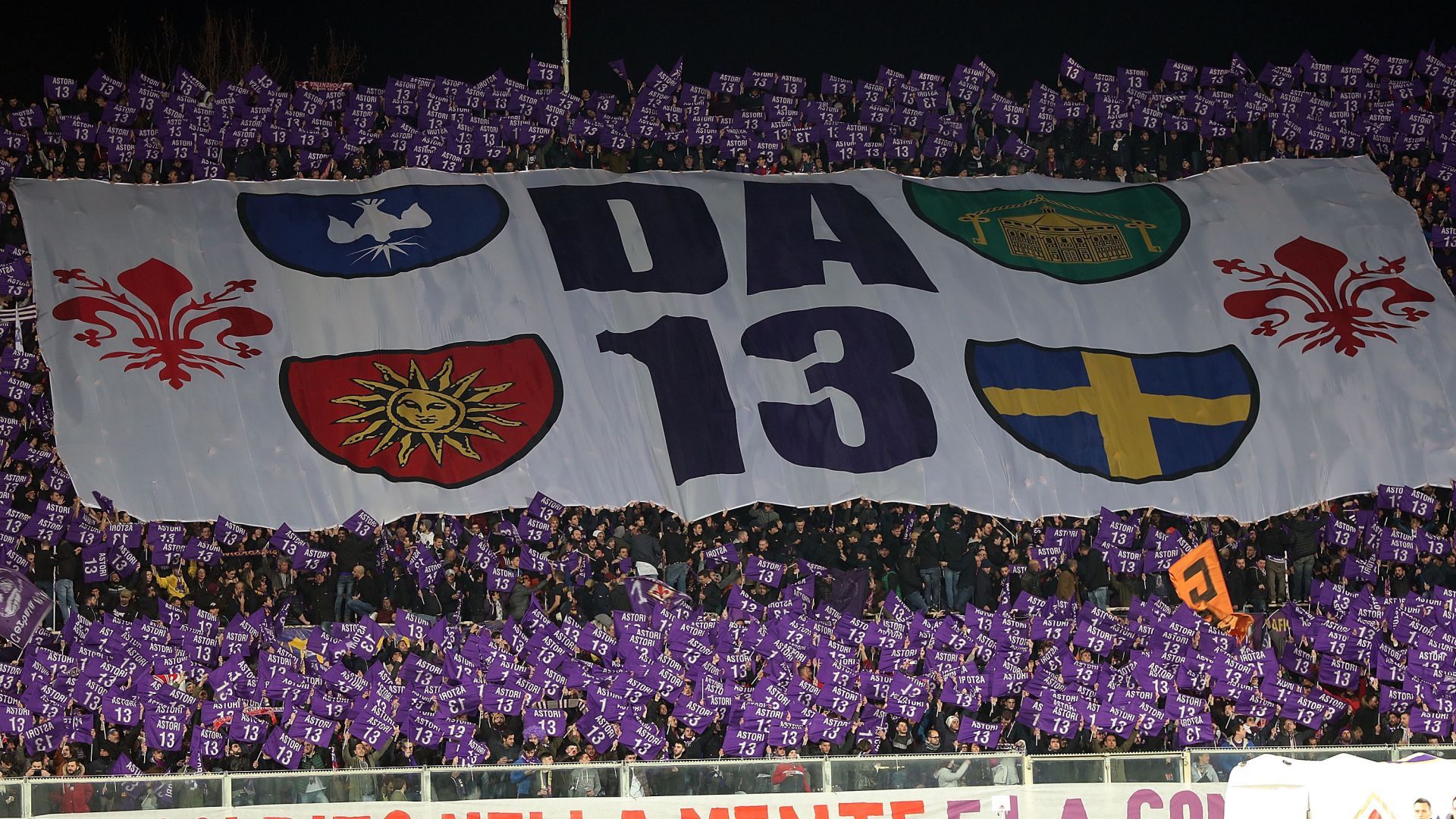 Fiorentina fans Davide Astori