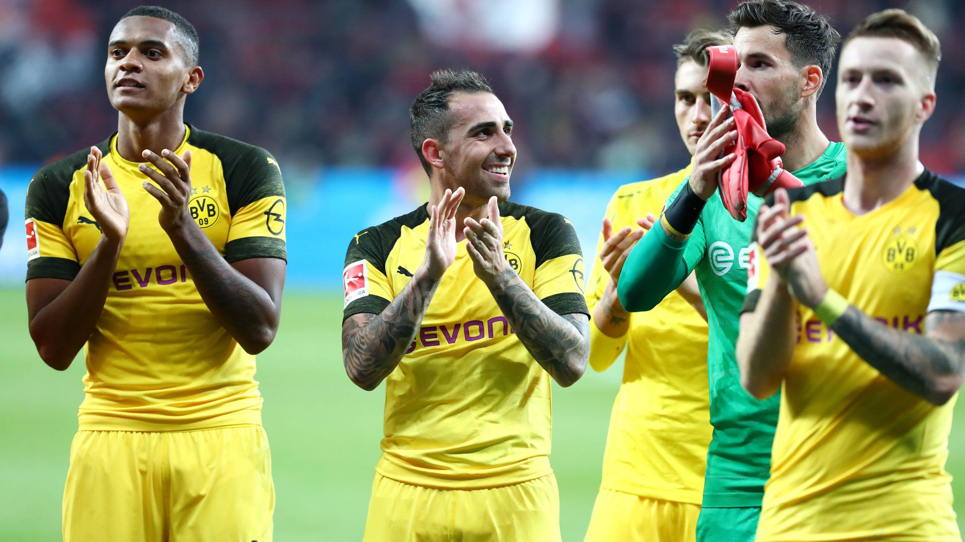 GER ONLY BVB Borussia Dortmund Akanji Paco Alcacer Reus