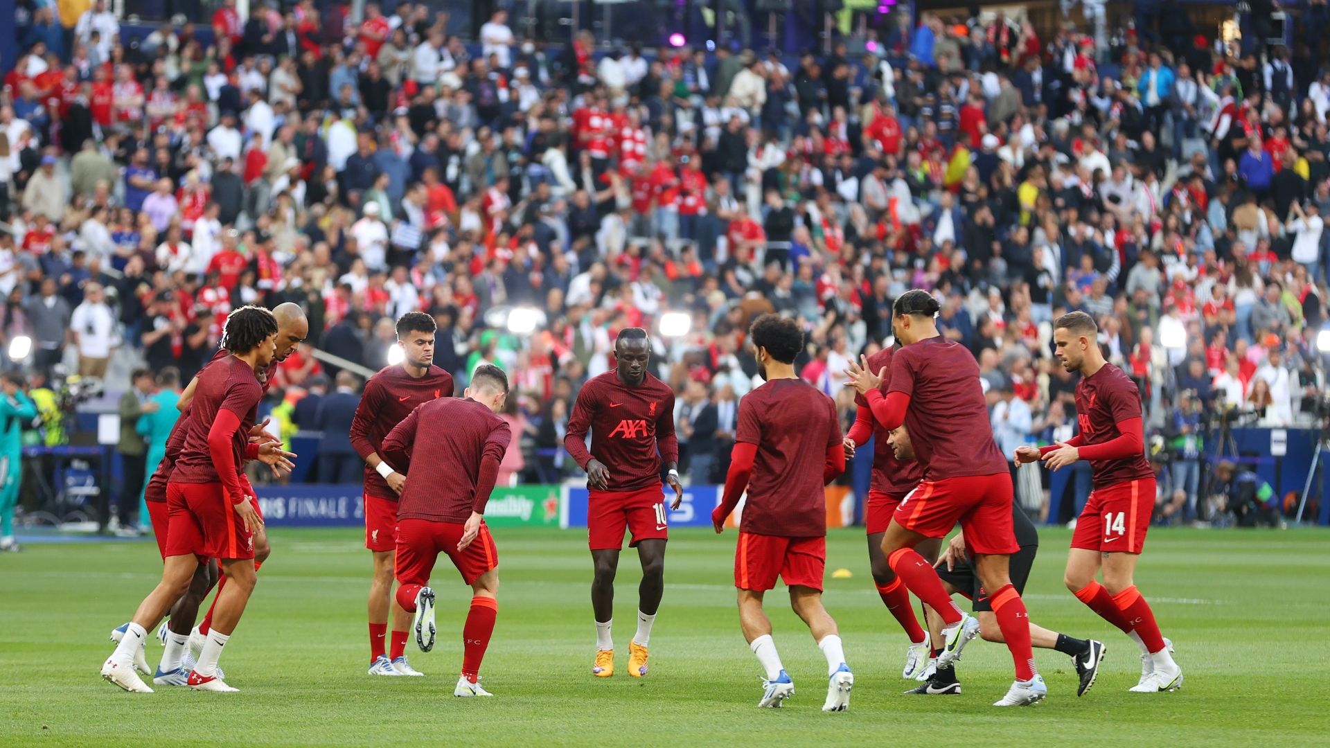 Liverpool warm-up Champions League final 2021-22