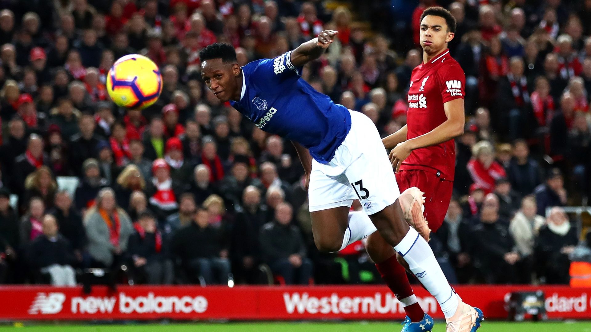 Yerry Mina Everton Liverpool Premier League 2122018