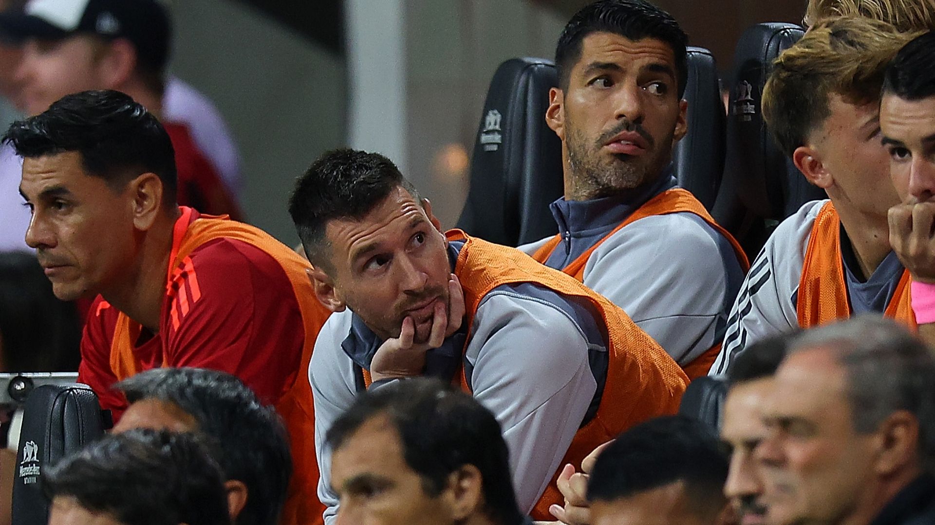 Lionel Messi Inter Miami 2024 bench