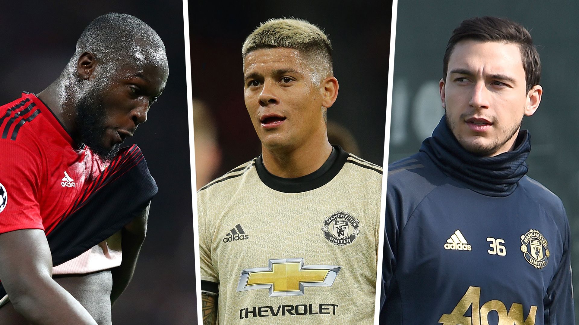 Romelu Lukaku, Marcos Rojo, Matteo Darmian, Man Utd