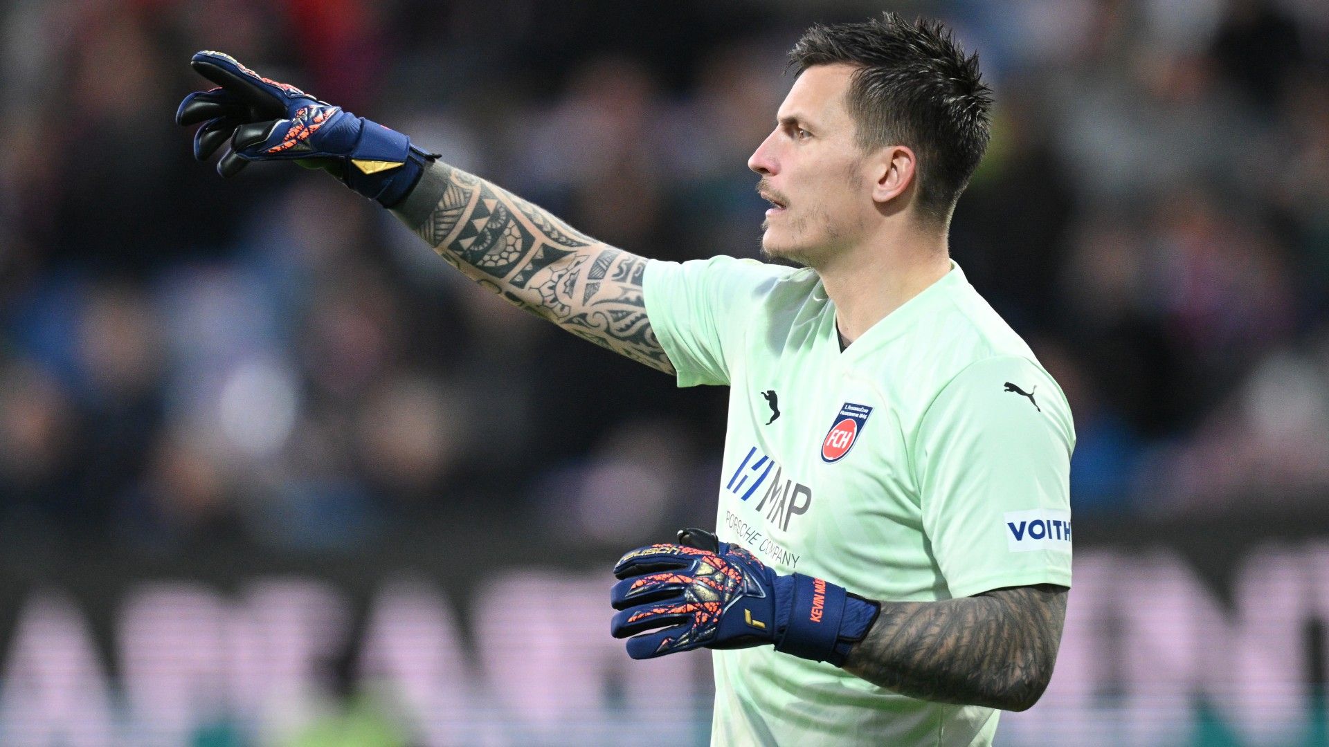 Kevin Müller of Heidenheim in action