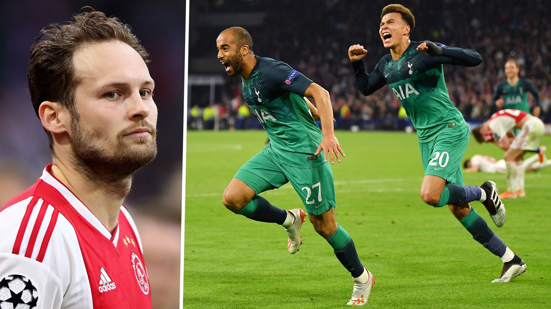 Daley Blind Lucas Moura Dele Alli Ajax Tottenham
