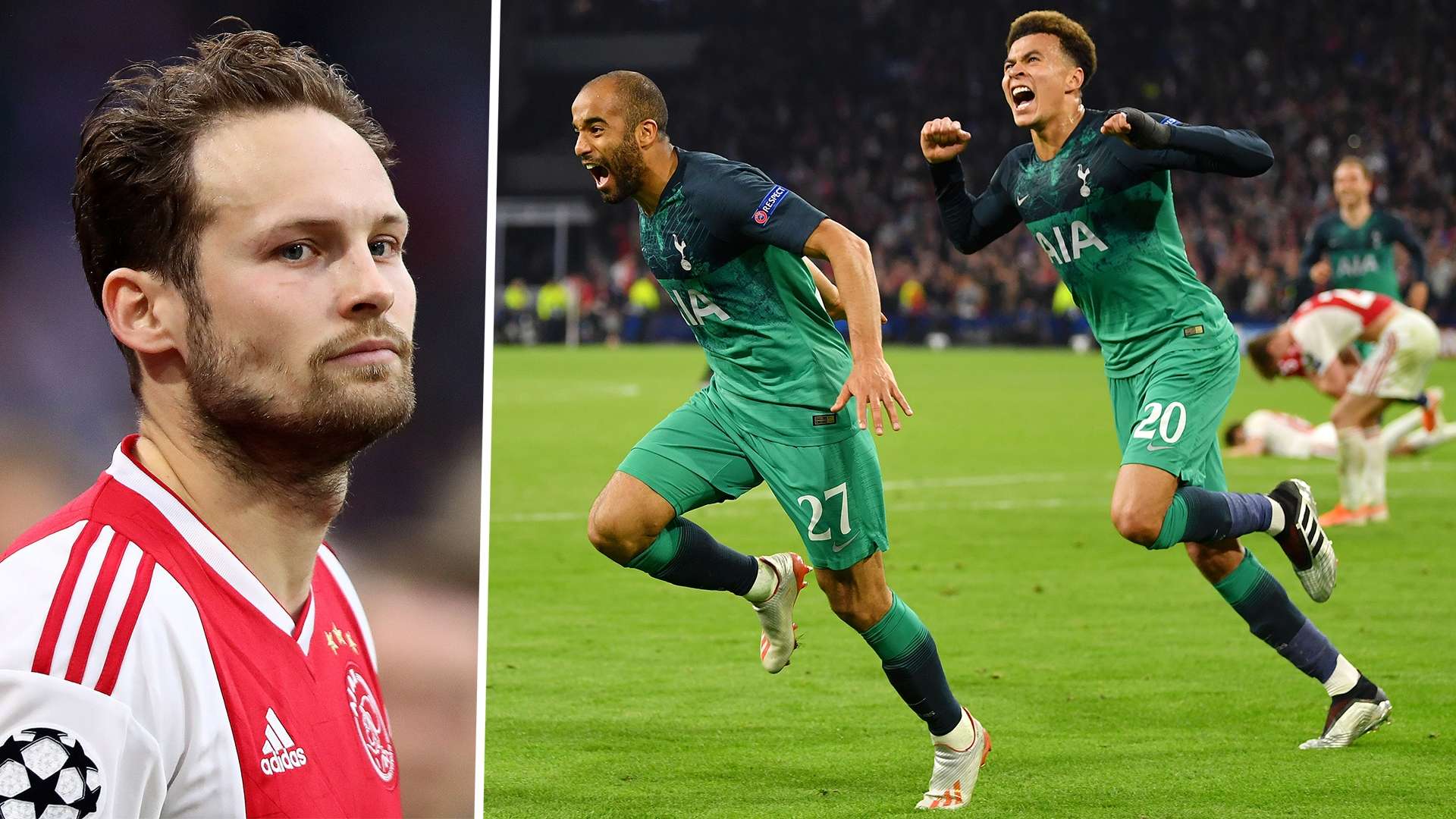 Daley Blind Lucas Moura Dele Alli Ajax Tottenham