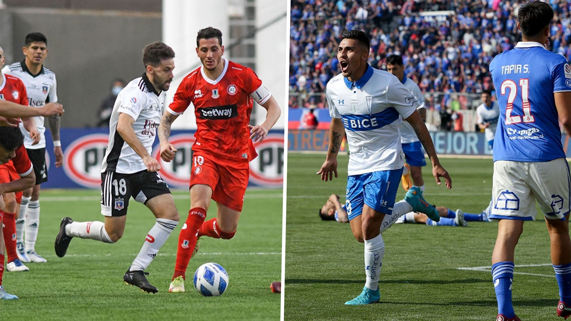 Colo Colo, Universidad Católica y Universidad de Chile