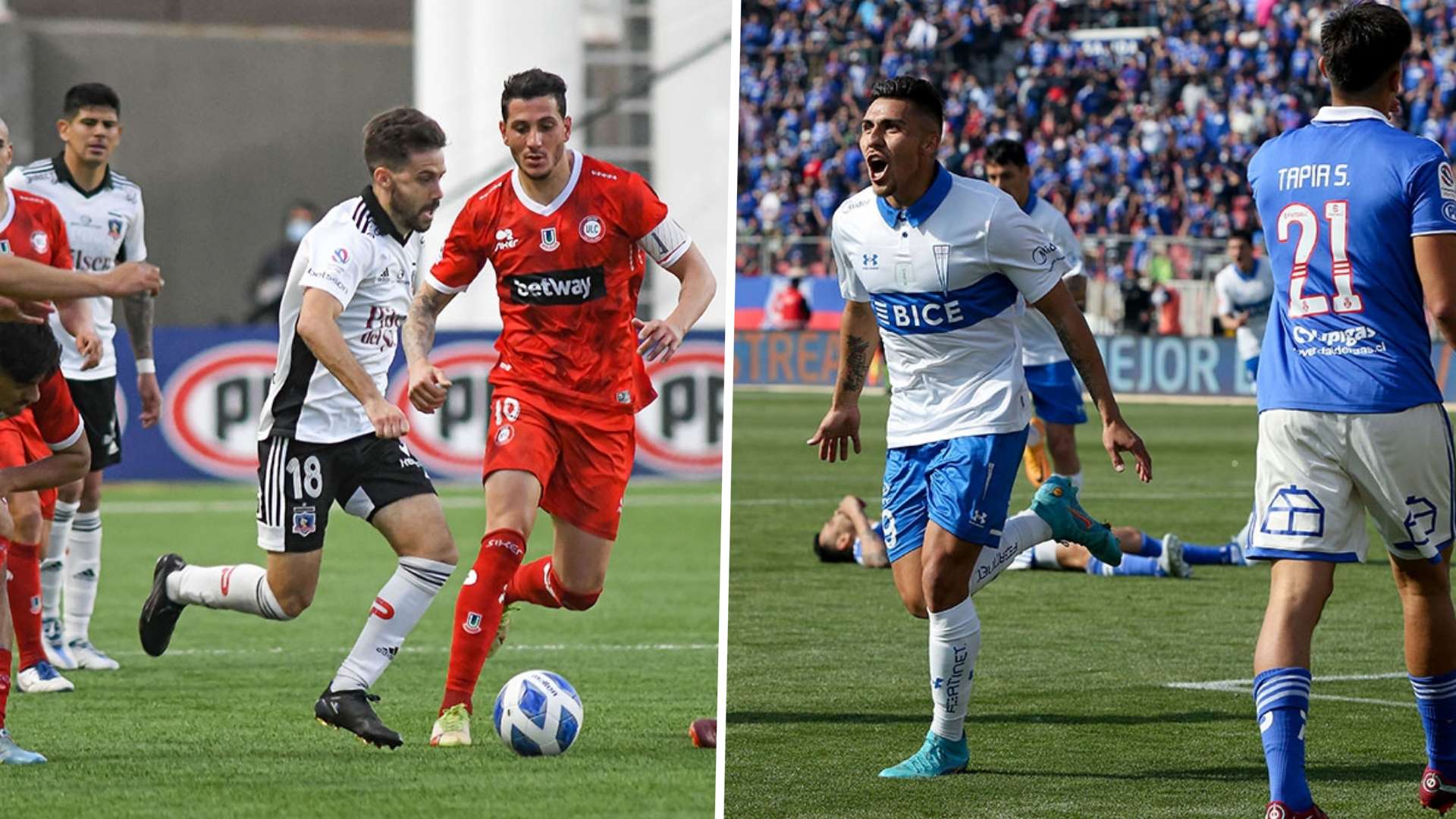 Colo Colo, Universidad Católica y Universidad de Chile