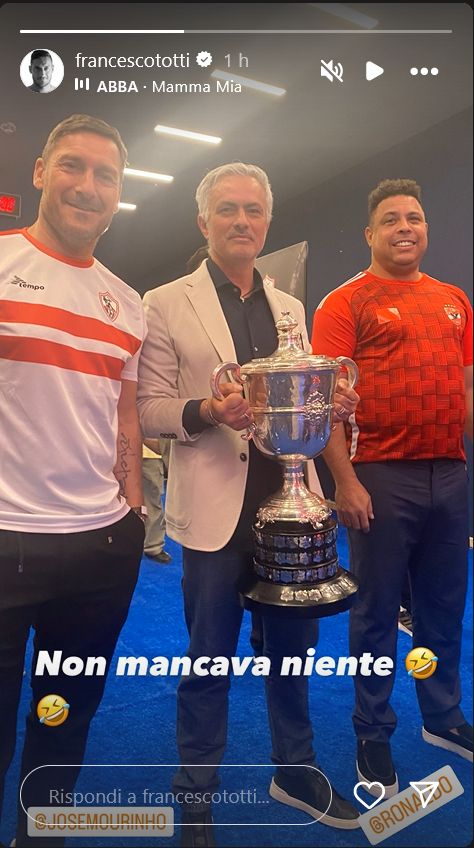 Totti Mourinho Ronaldo story