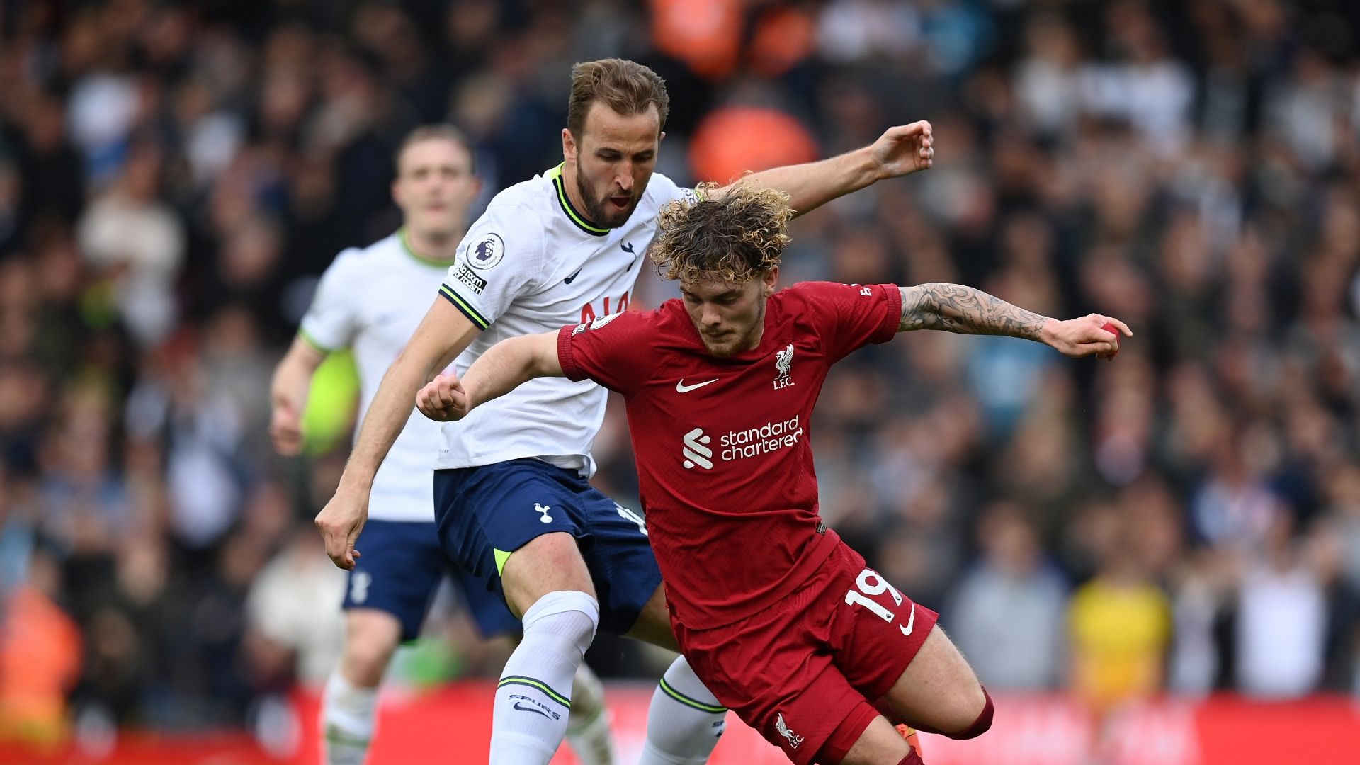 Harvey Elliott Harry Kane Liverpool Tottenham 2022-23