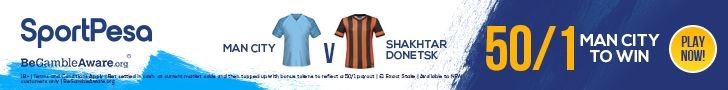 Manchester City Shakhtar SportPesa offer